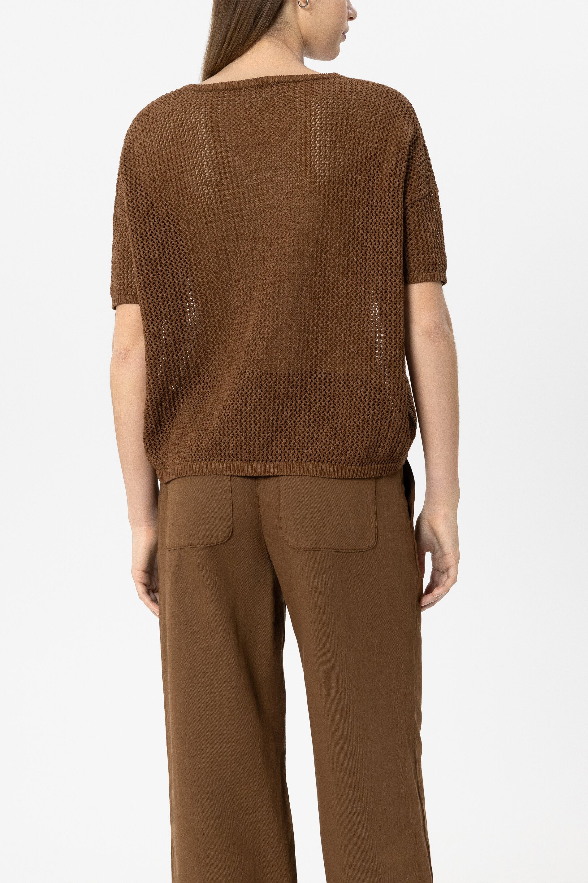 Pullover aus Leinen-Mix - dark terracotta - Standard - Image 3