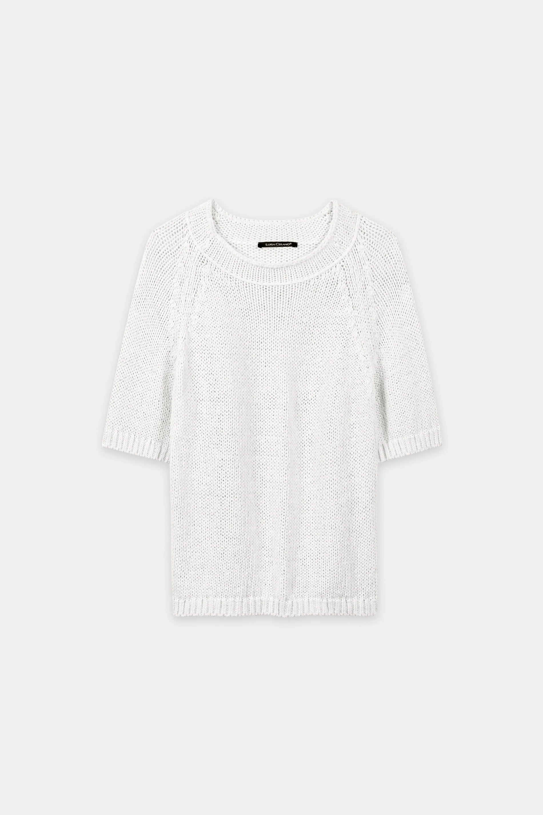 Pullover aus Leinen-Mix - white - Standard - Image 5