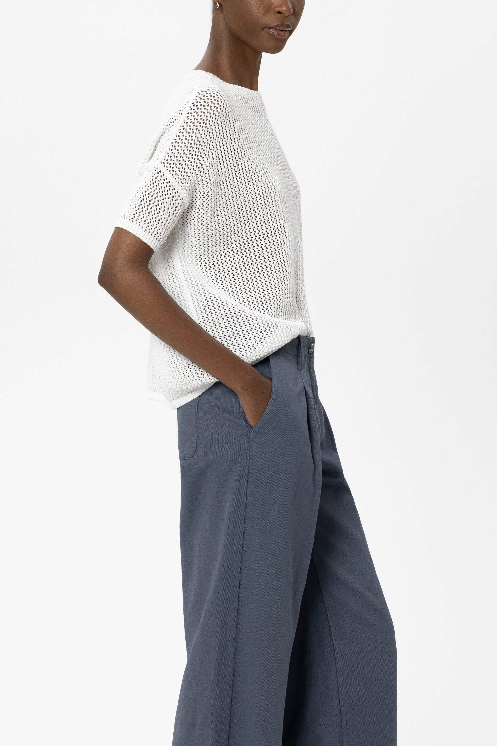 Pullover aus Leinen-Mix - white - Standard - Image 2