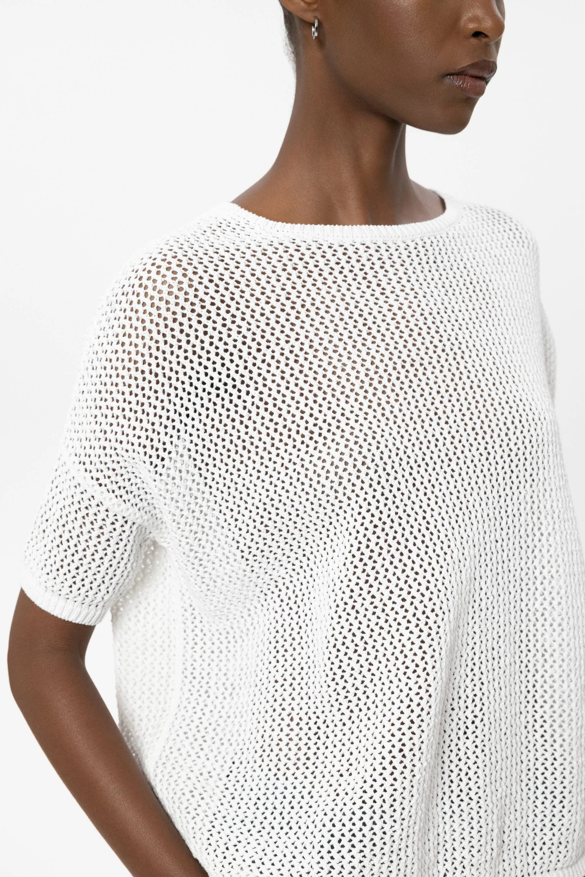 Pullover aus Leinen-Mix - white - Standard - Image 4