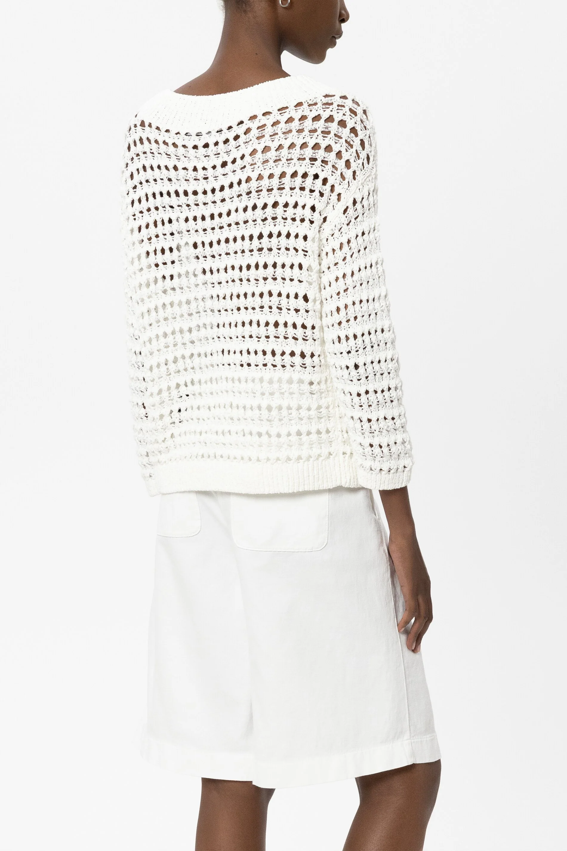 Pullover in Crochet-Optik - white - Standard - Image 3