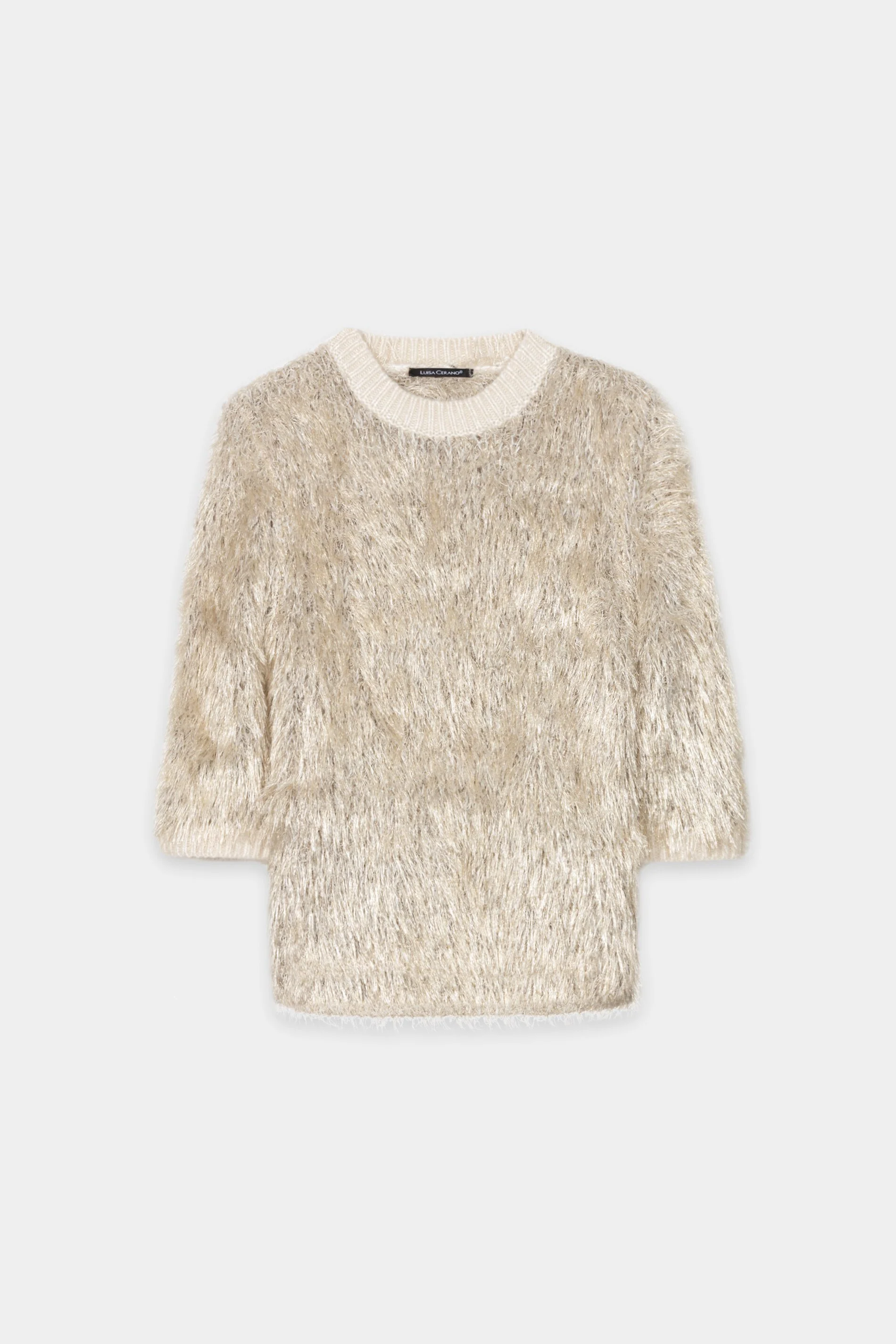 Pullover in Fell-Optik - cream - Standard - Image 5