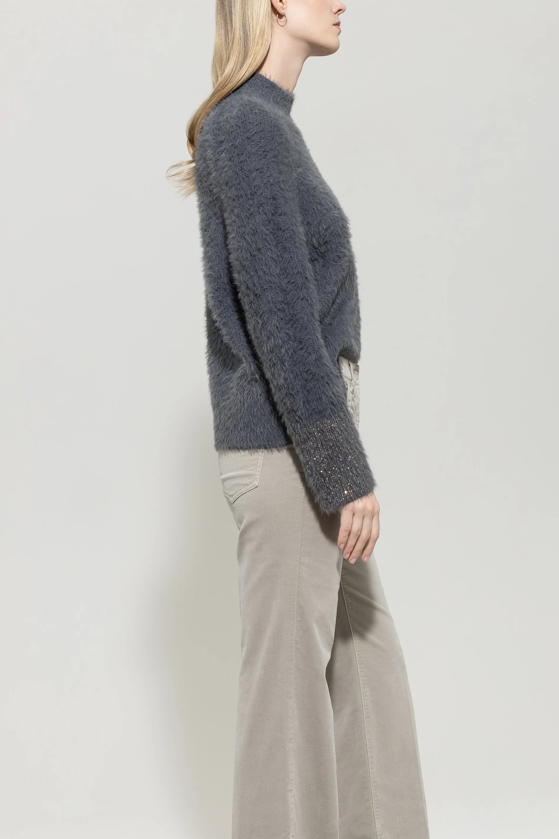 Pullover in Fell-Optik - urban grey - Standard - Image 2
