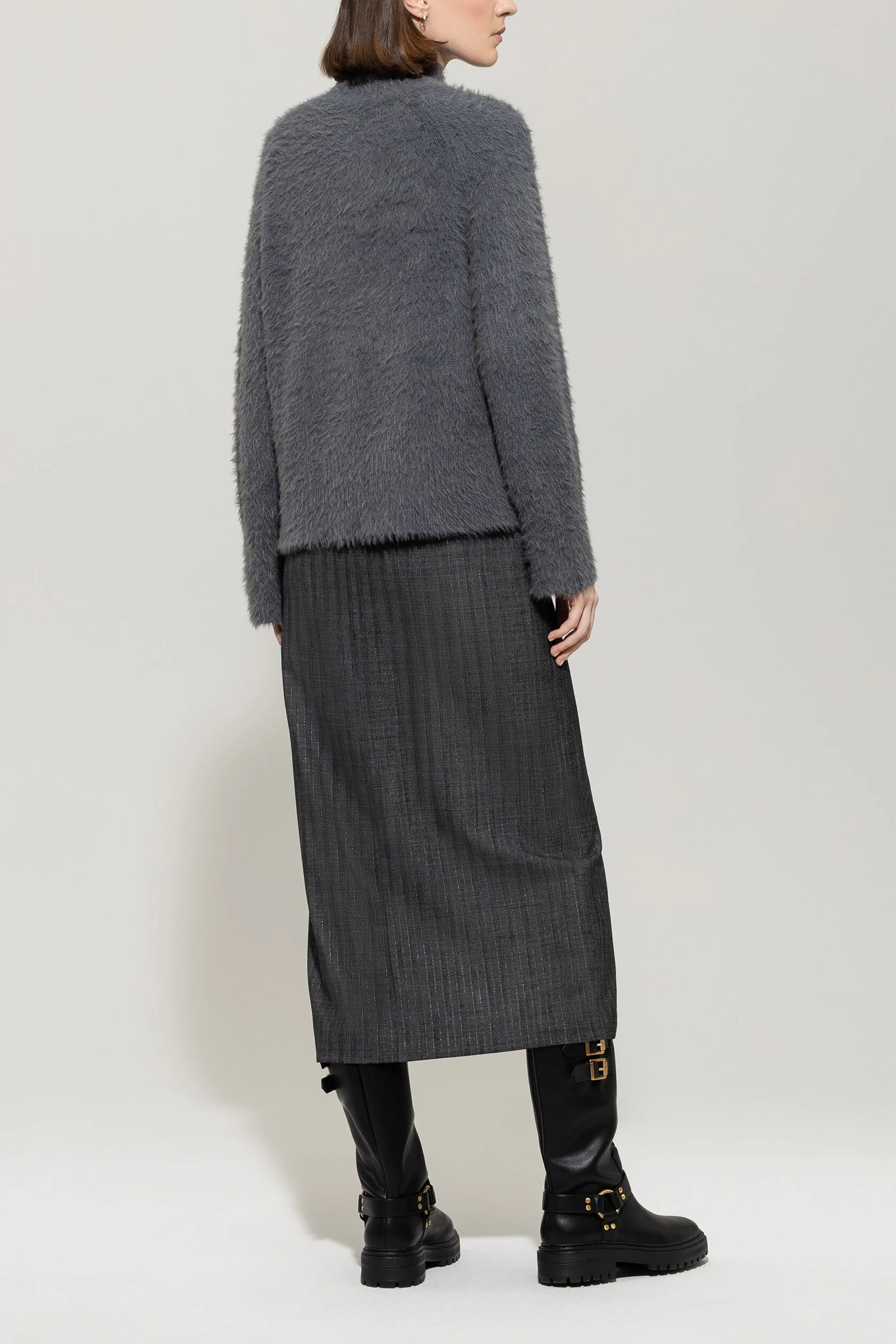 Pullover in Fell-Optik - urban grey - Standard - Image 3