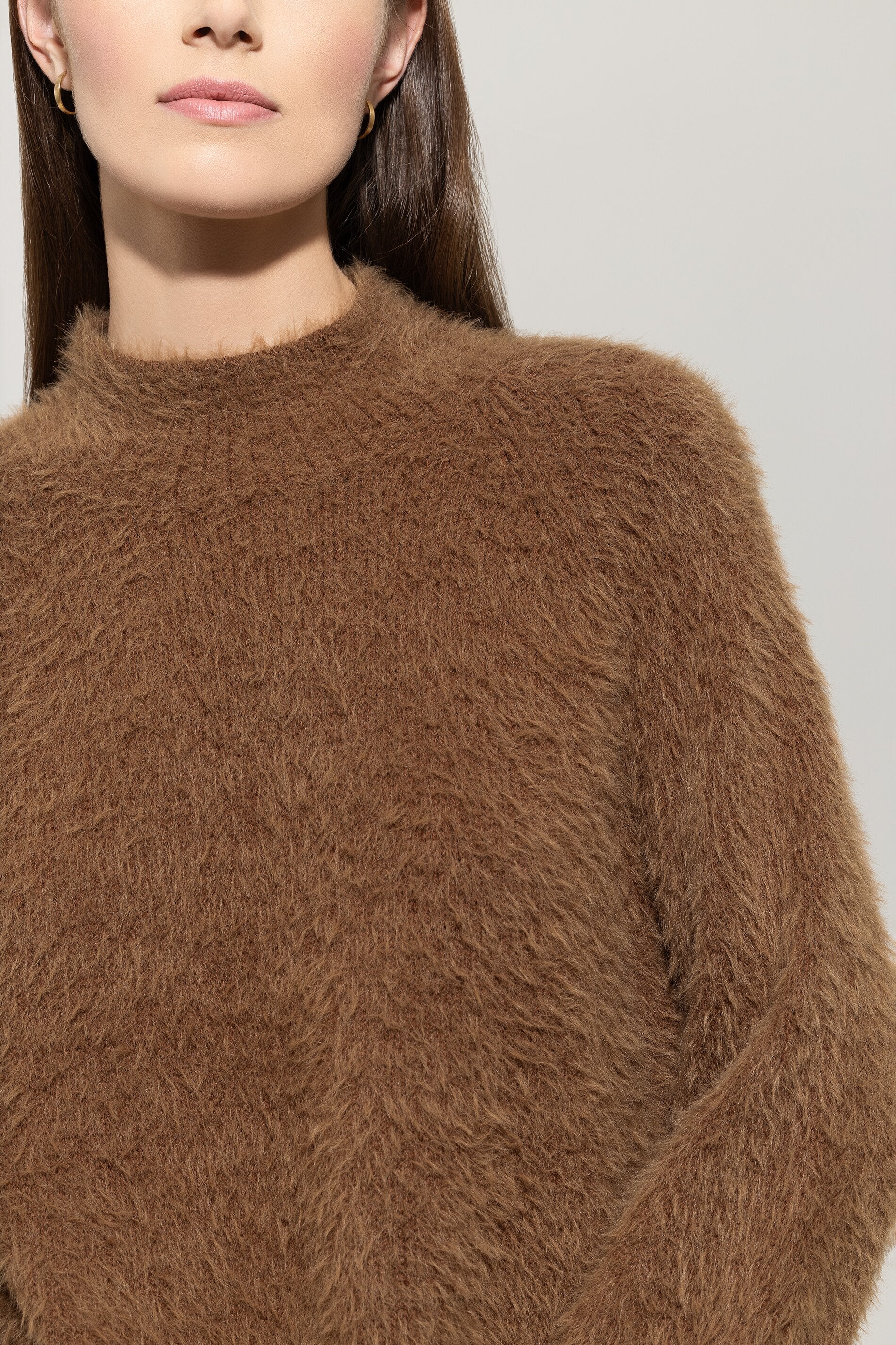 Pullover in Fell-Optik - walnut - Standard - Image 4