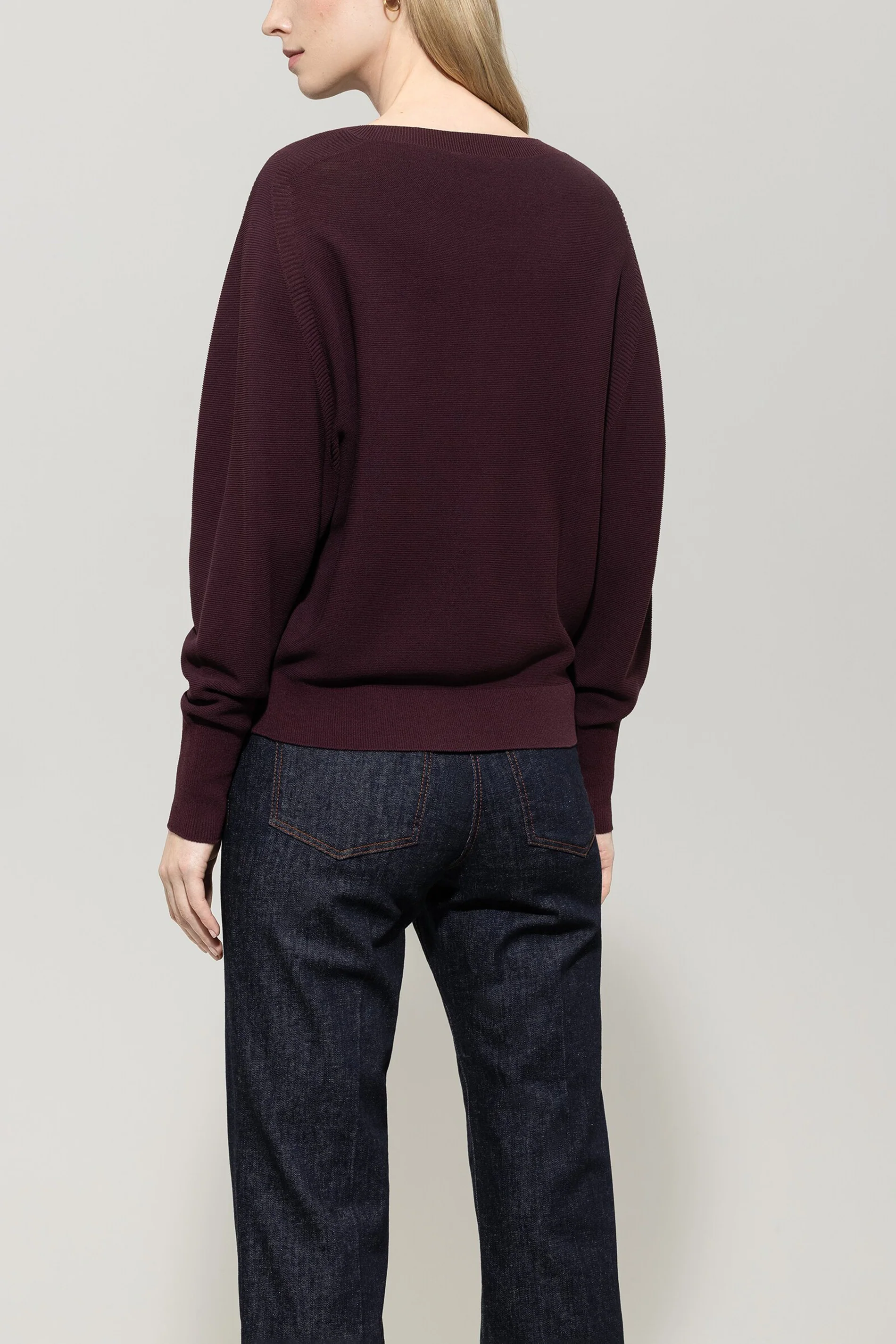 Pullover in Links-Struktur - burgundy - Standard - Image 3