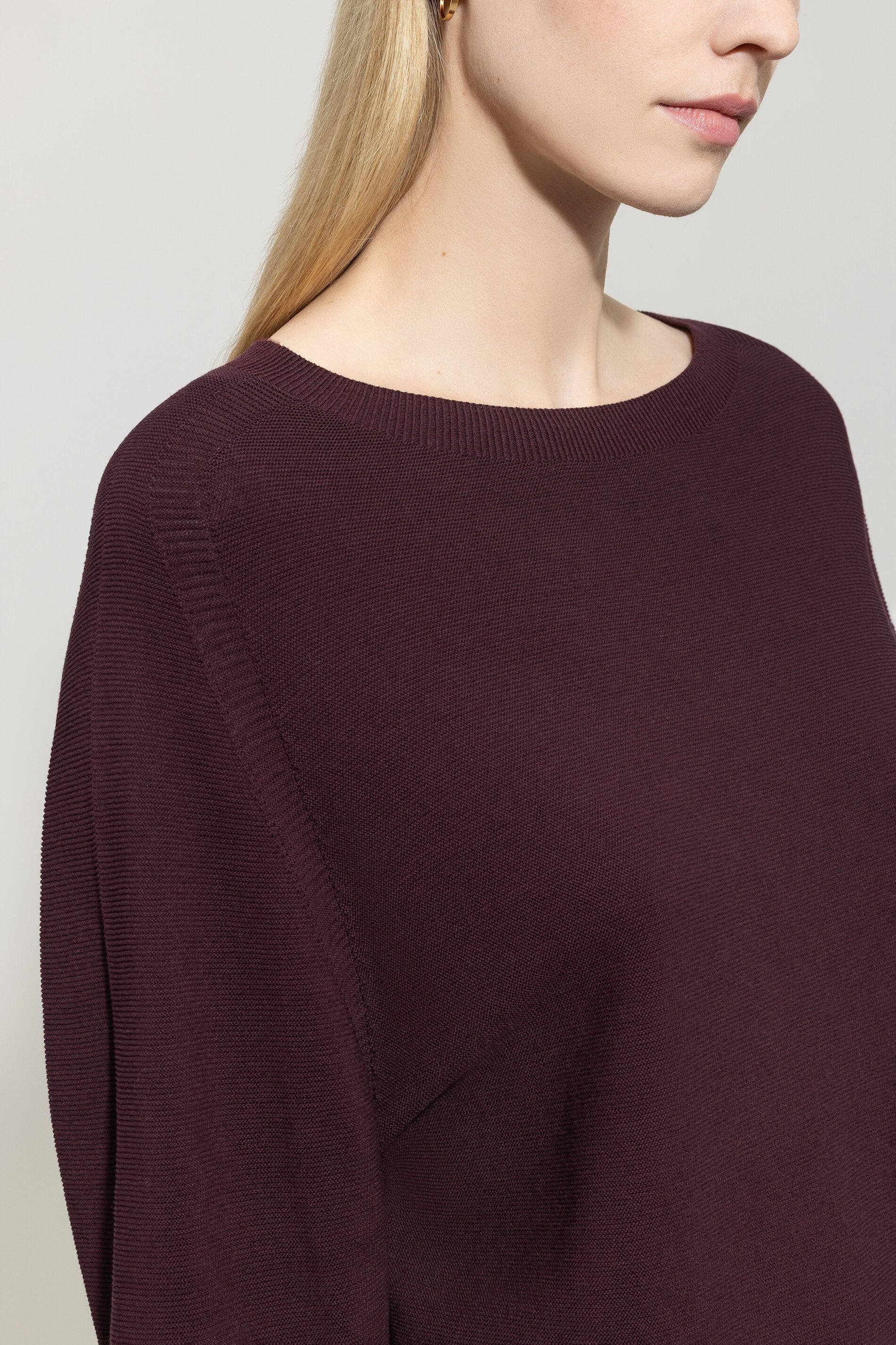 Pullover in Links-Struktur - burgundy - Standard - Image 4