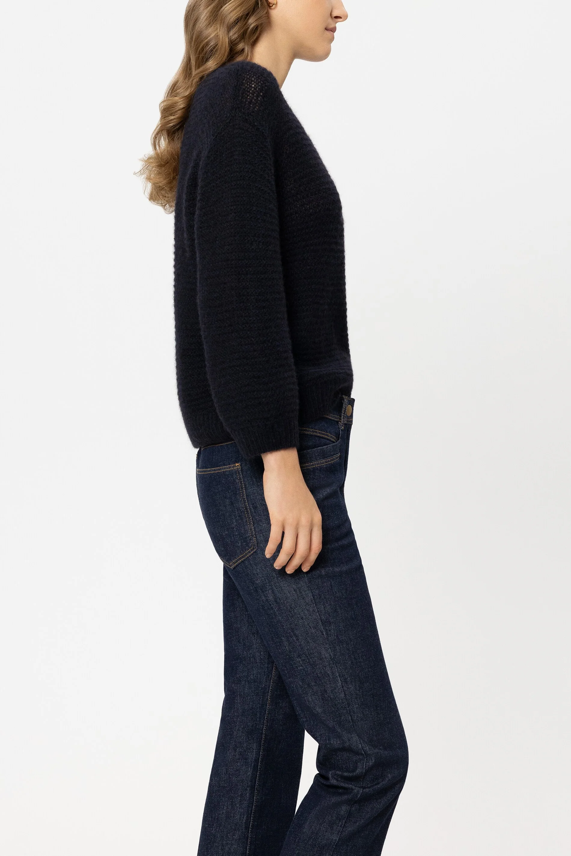 Pullover in Links-Struktur - navy blue - Standard - Image 2