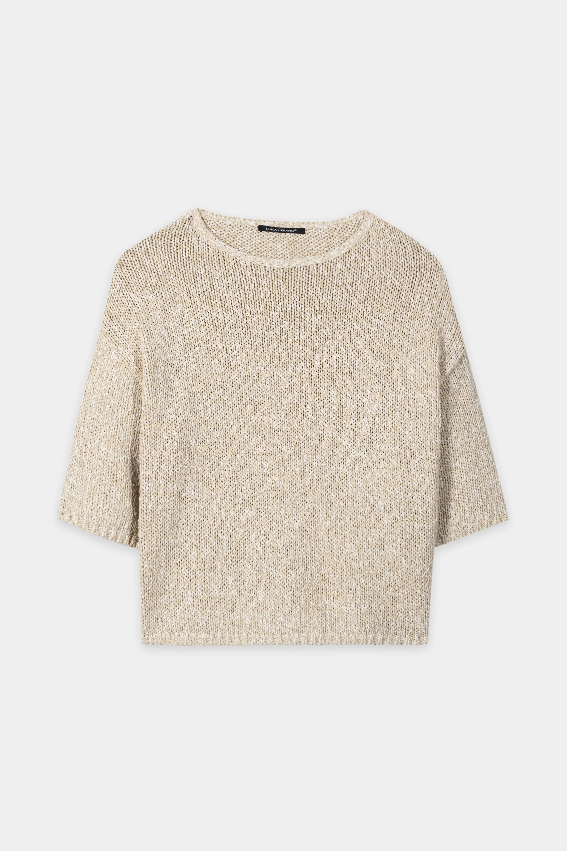 Pullover in Mouliné-Optik - sand - Standard - Image 5