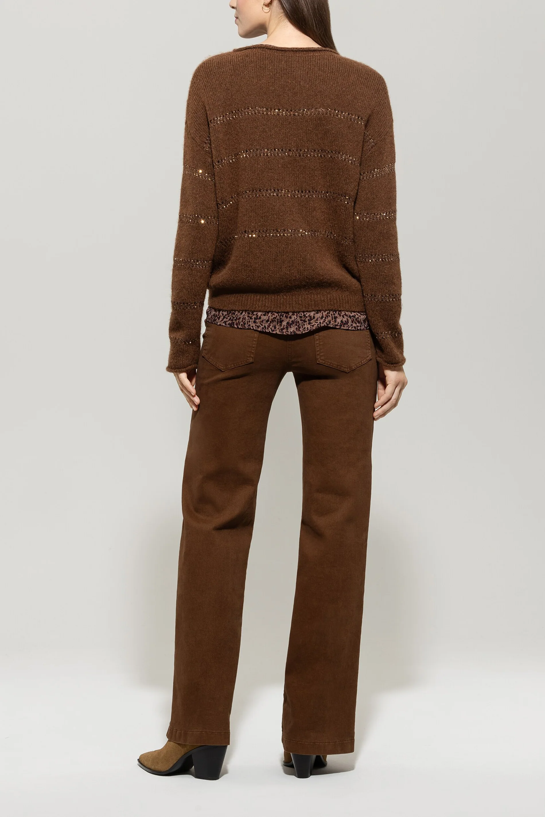 Pullover in Streifen-Optik - walnut - Standard - Image 3