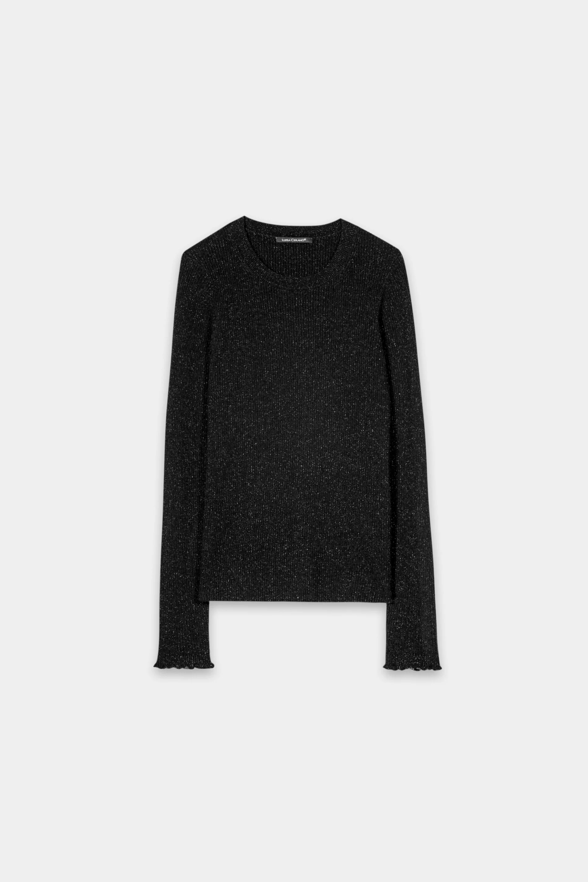 Sweater with fancy yarn - black - standard - Image 5