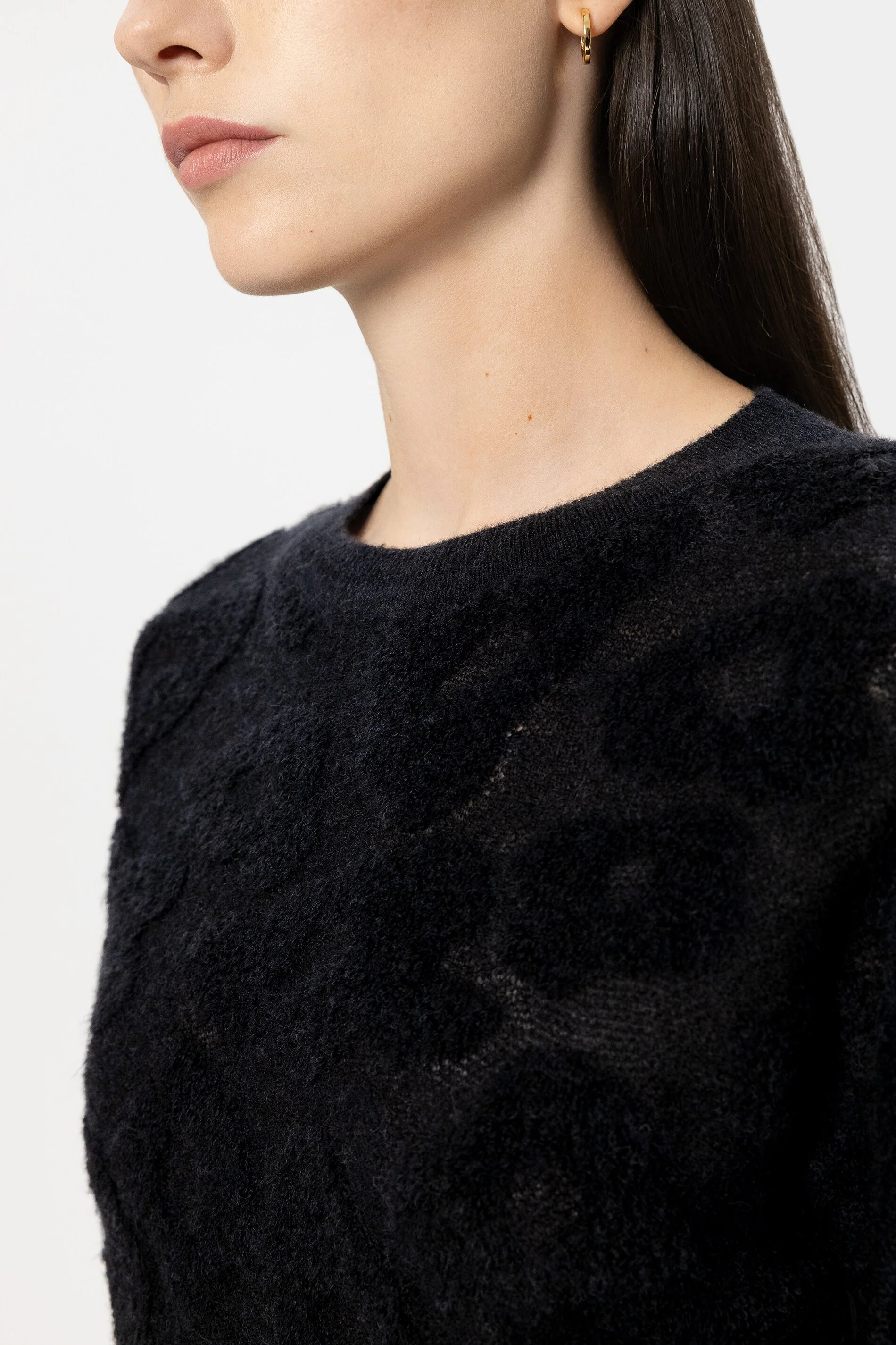 Pullover mit Leo-Pattern - pure black - Standard - Image 4