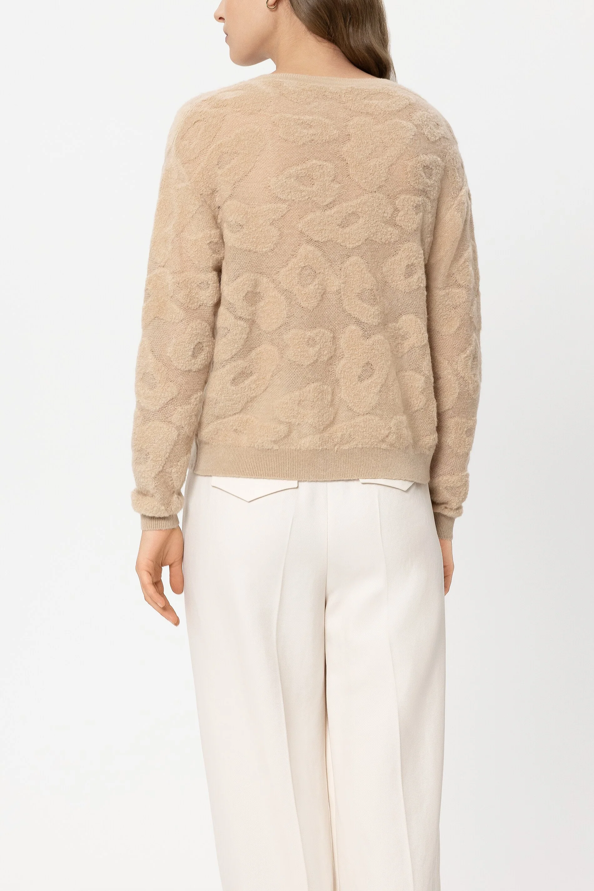 Pullover mit Leo-Pattern - soft camel - Standard - Image 3