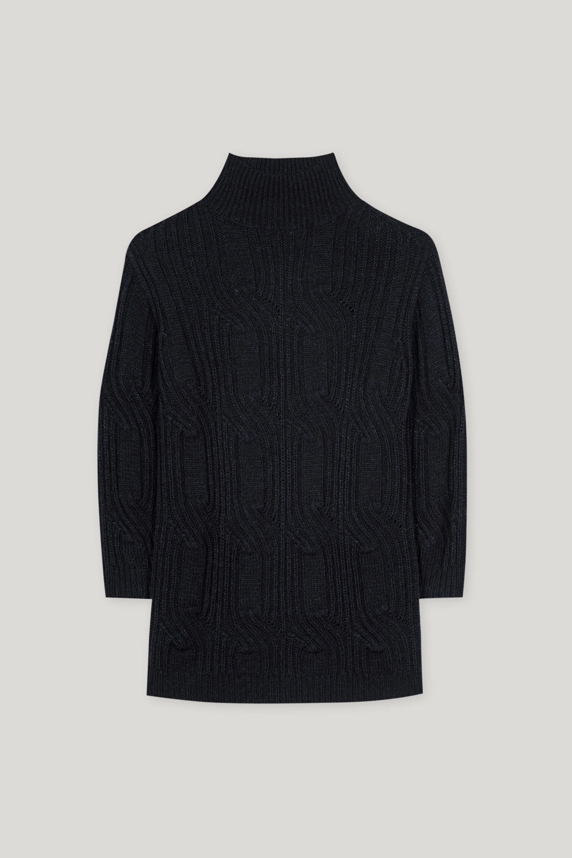 Pulloverkleid mit Cable-Knit - deep black - Standard - Image 5