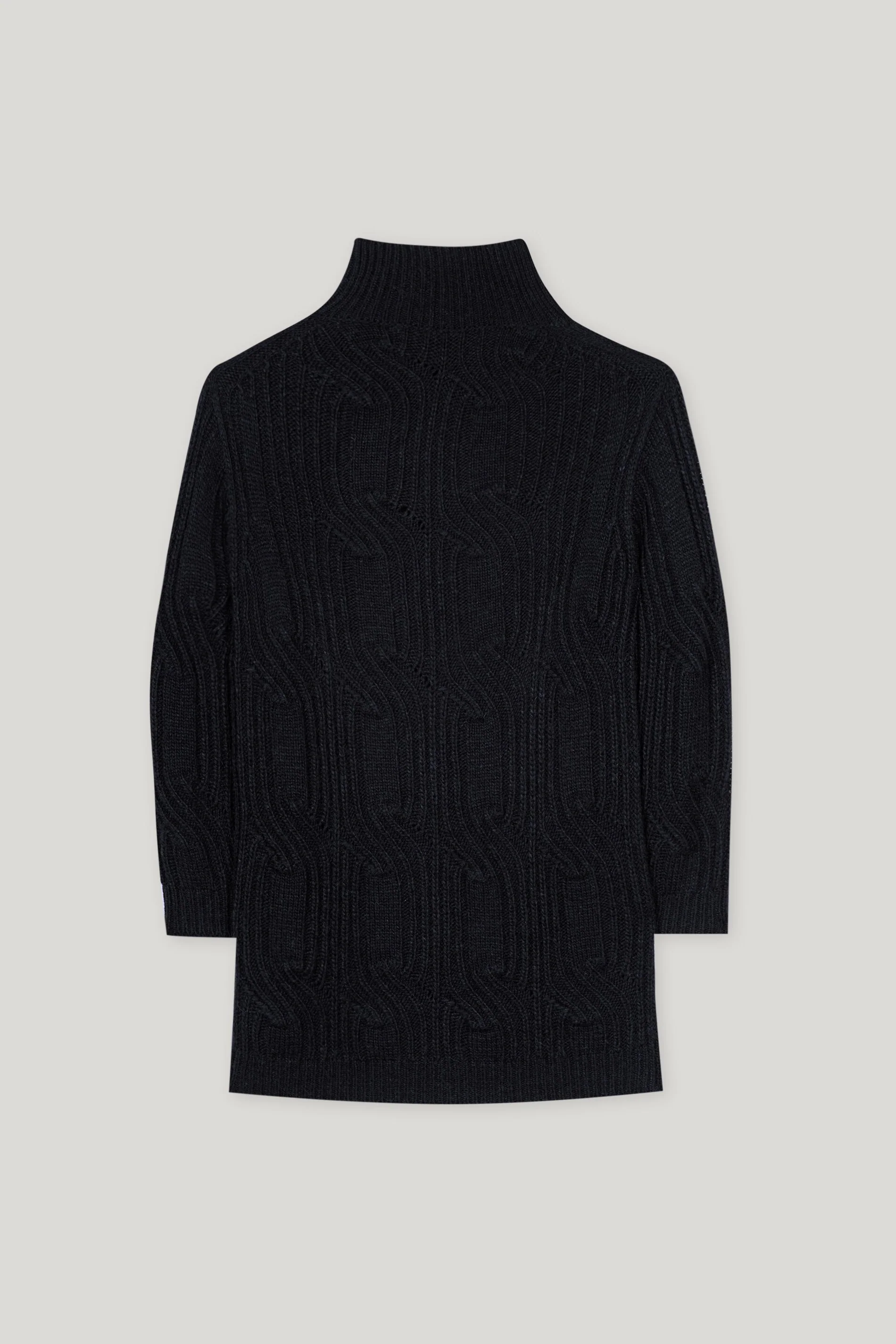 Pulloverkleid mit Cable-Knit - deep black - Standard - Image 6