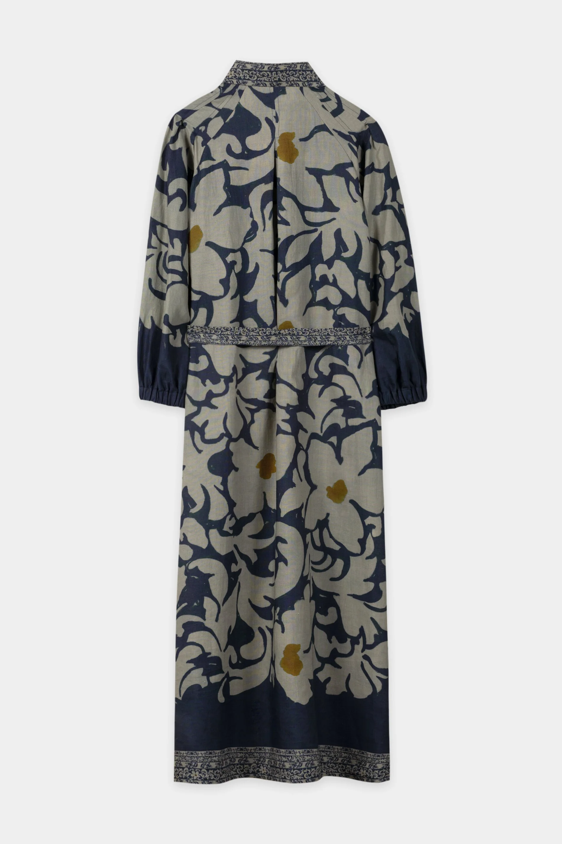 Ramie-Kleid mit Flower-Print - tinted blue / multi - Standard - Image 6