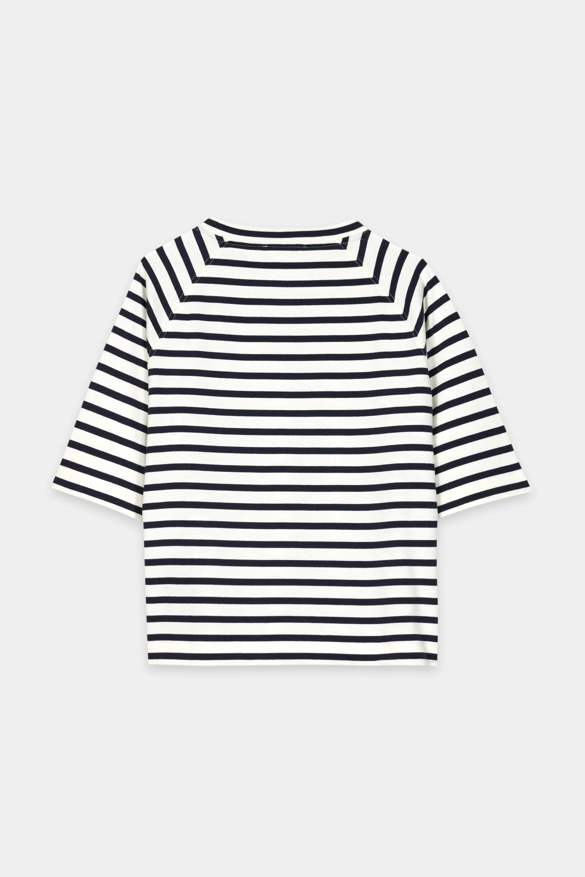 Ringel-Shirt mit Knopf-Detail - navy blue / cream - Standard - Image 6
