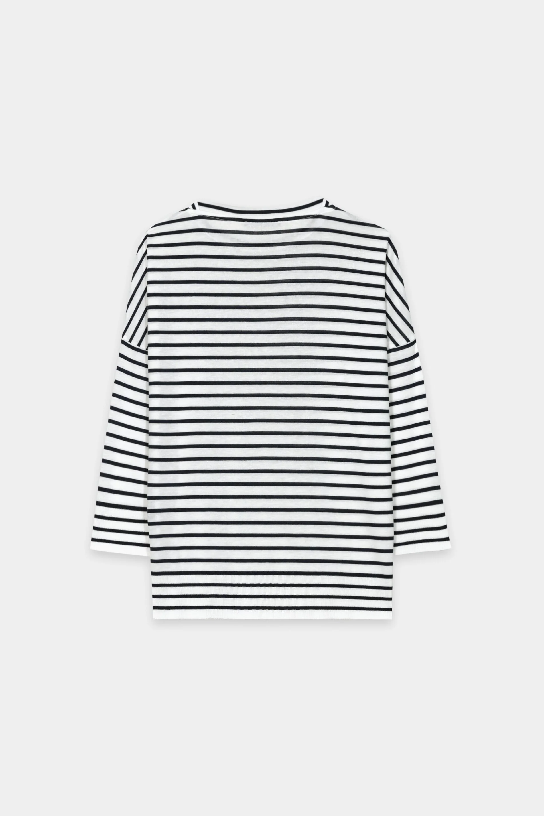 Ringel-Shirt mit Ripp-Details - navy blue / cream - Standard - Image 6