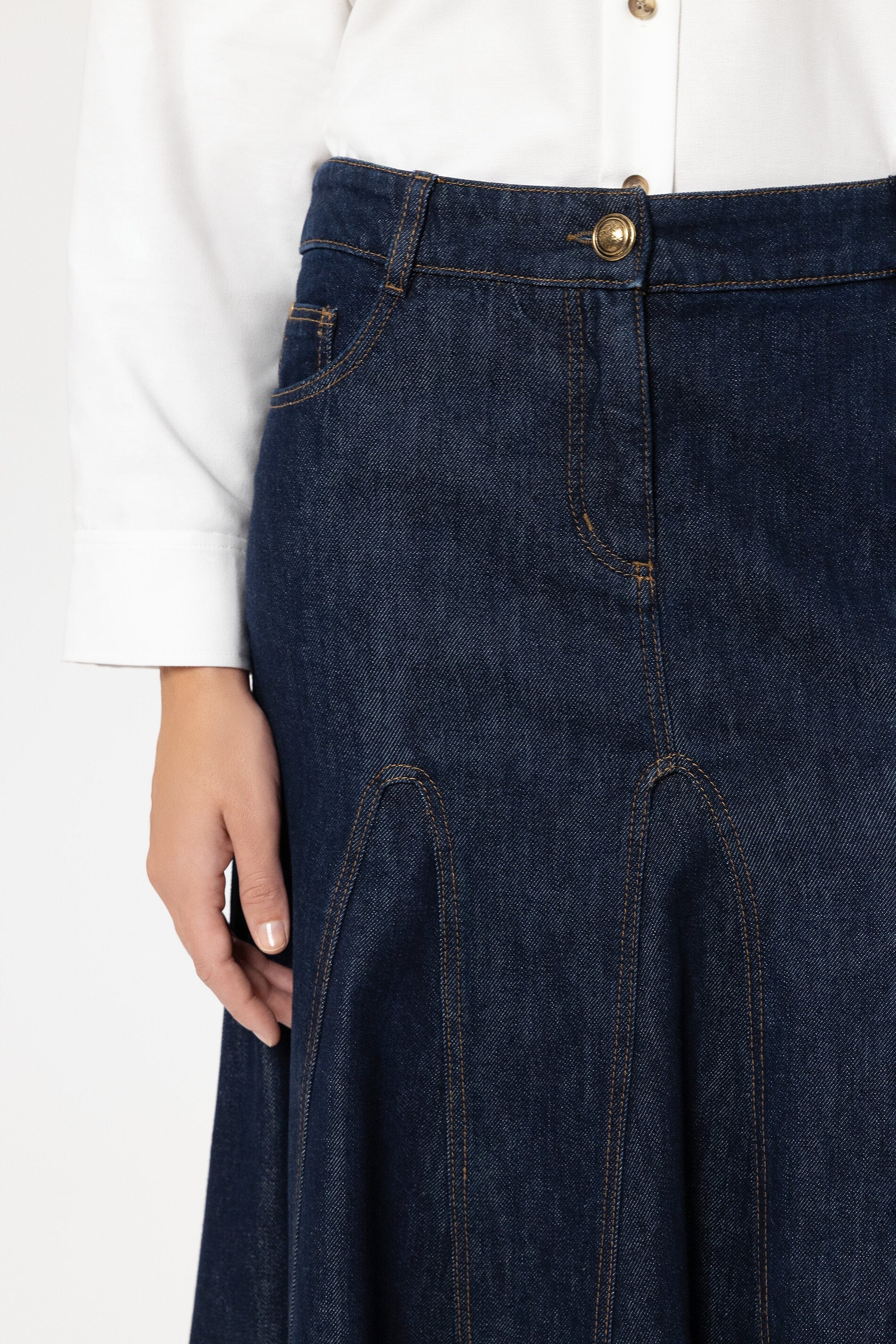 Denim-Godet-Rock - denim blue - Standard - Image 4