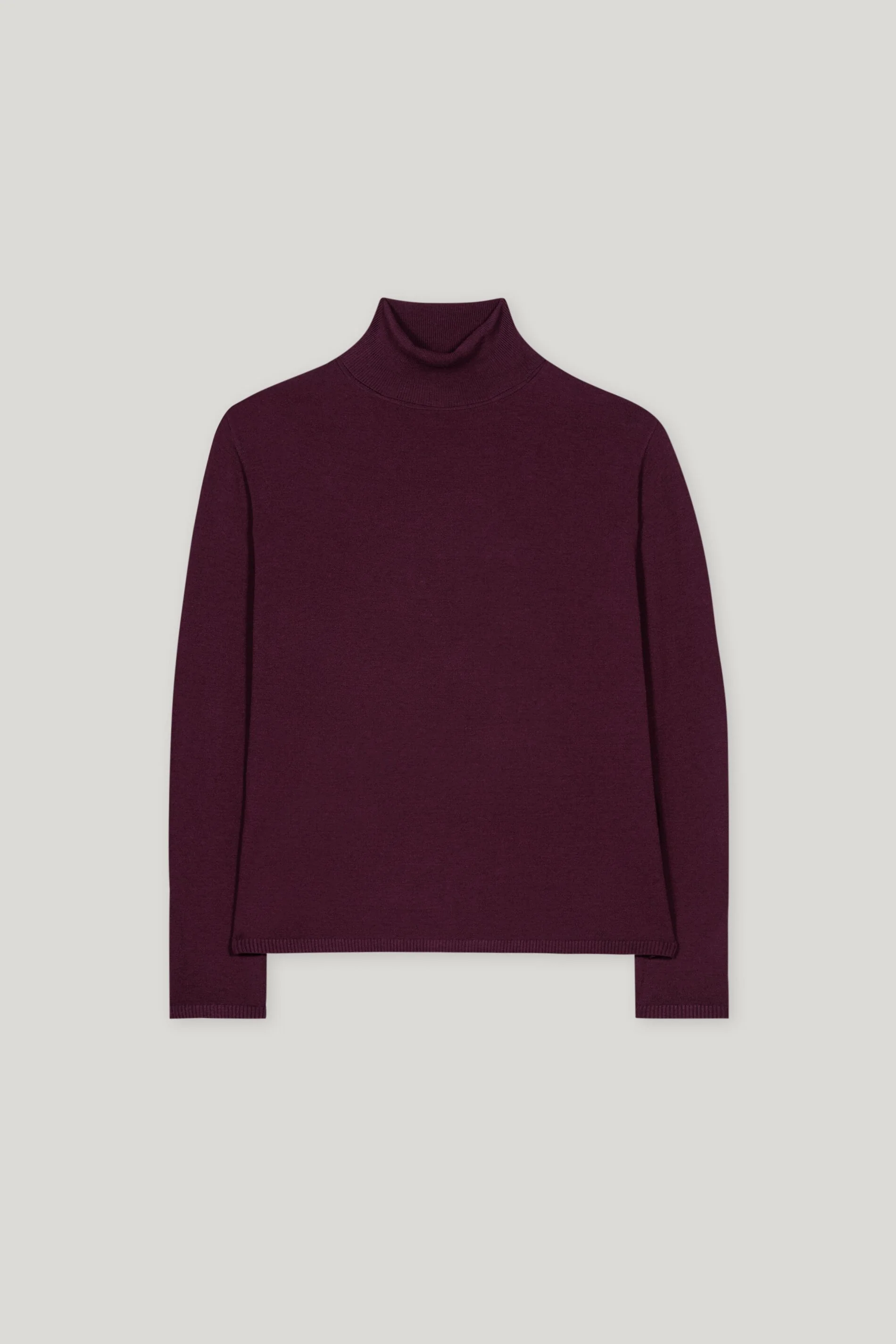 Rollkragen-Pulli aus Woll-Mix - burgundy - Standard - Image 5