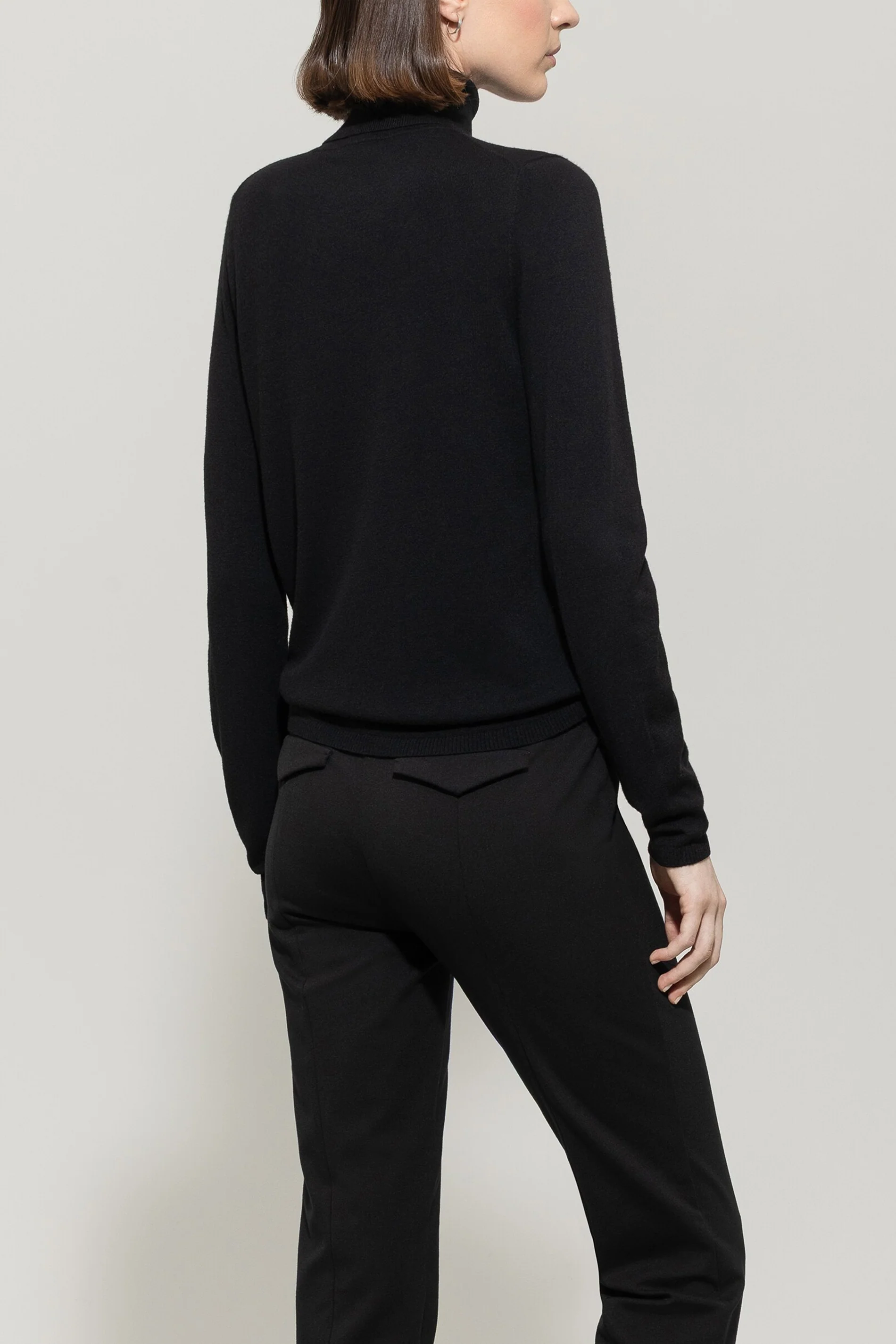 Rollkragen-Pulli aus Woll-Mix - deep black - Standard - Image 3
