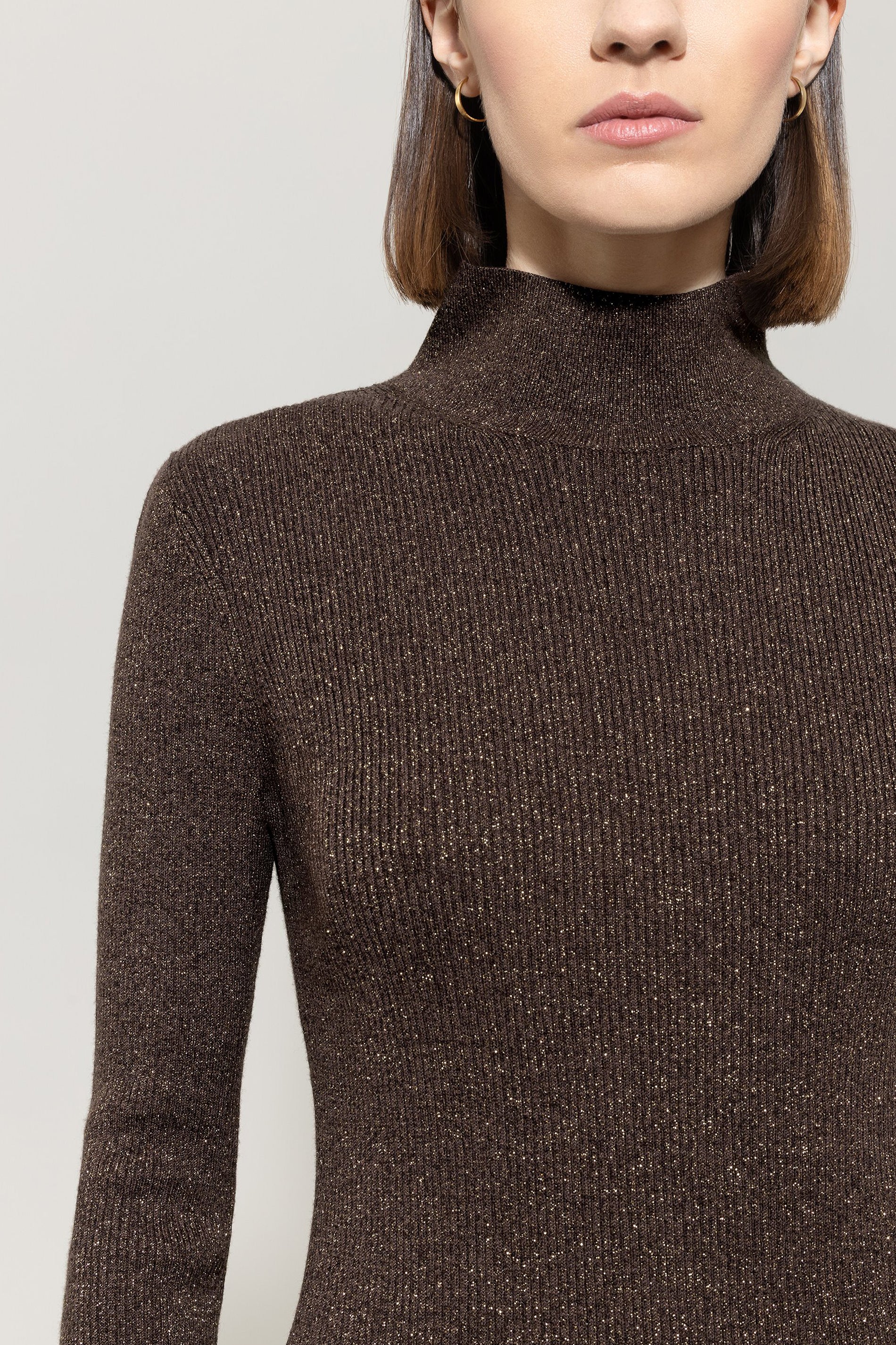 Rollkragen-Pulli aus Woll-Mix - espresso - Standard - Image 4