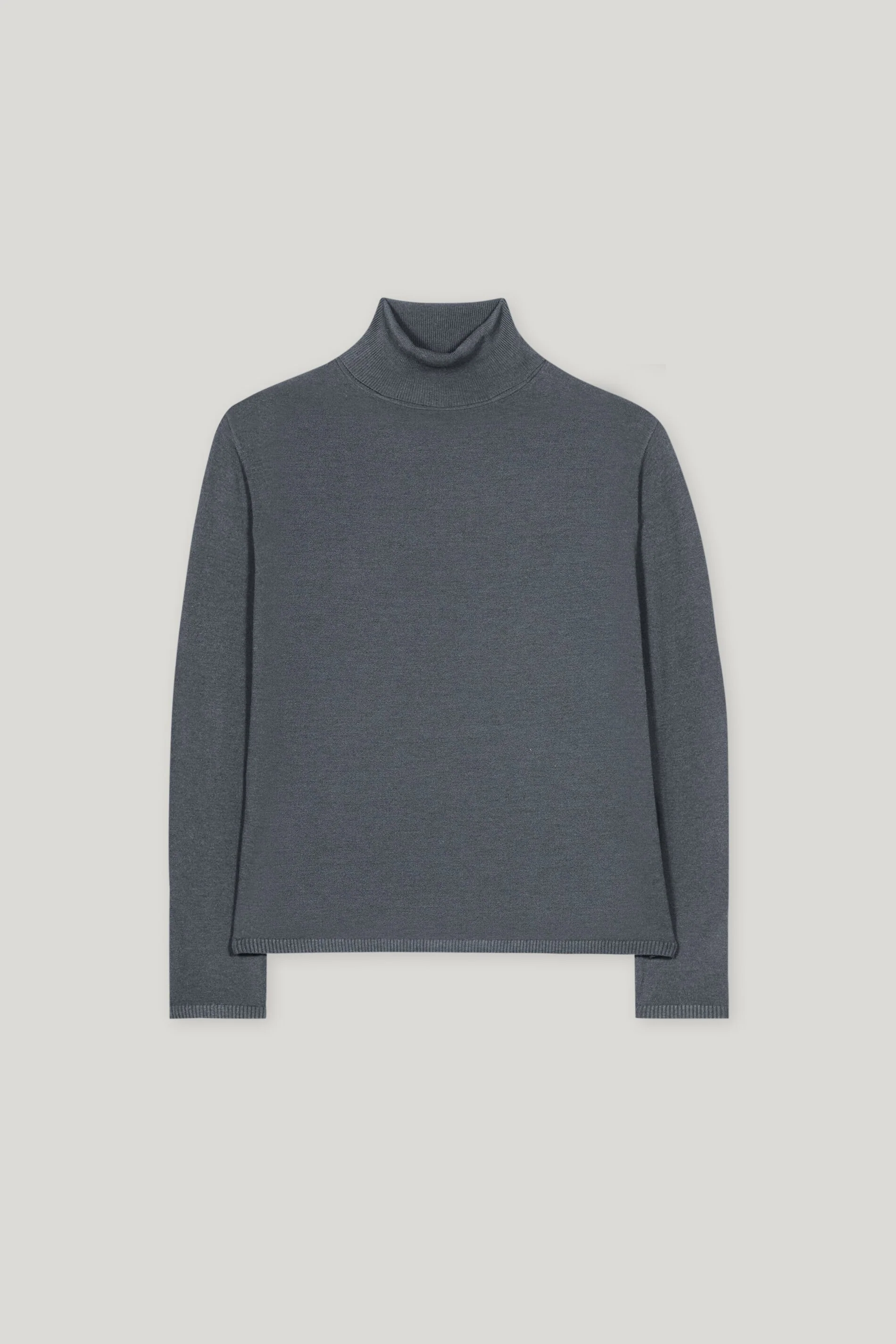 Rollkragen-Pulli aus Woll-Mix - urban grey - Standard - Image 5