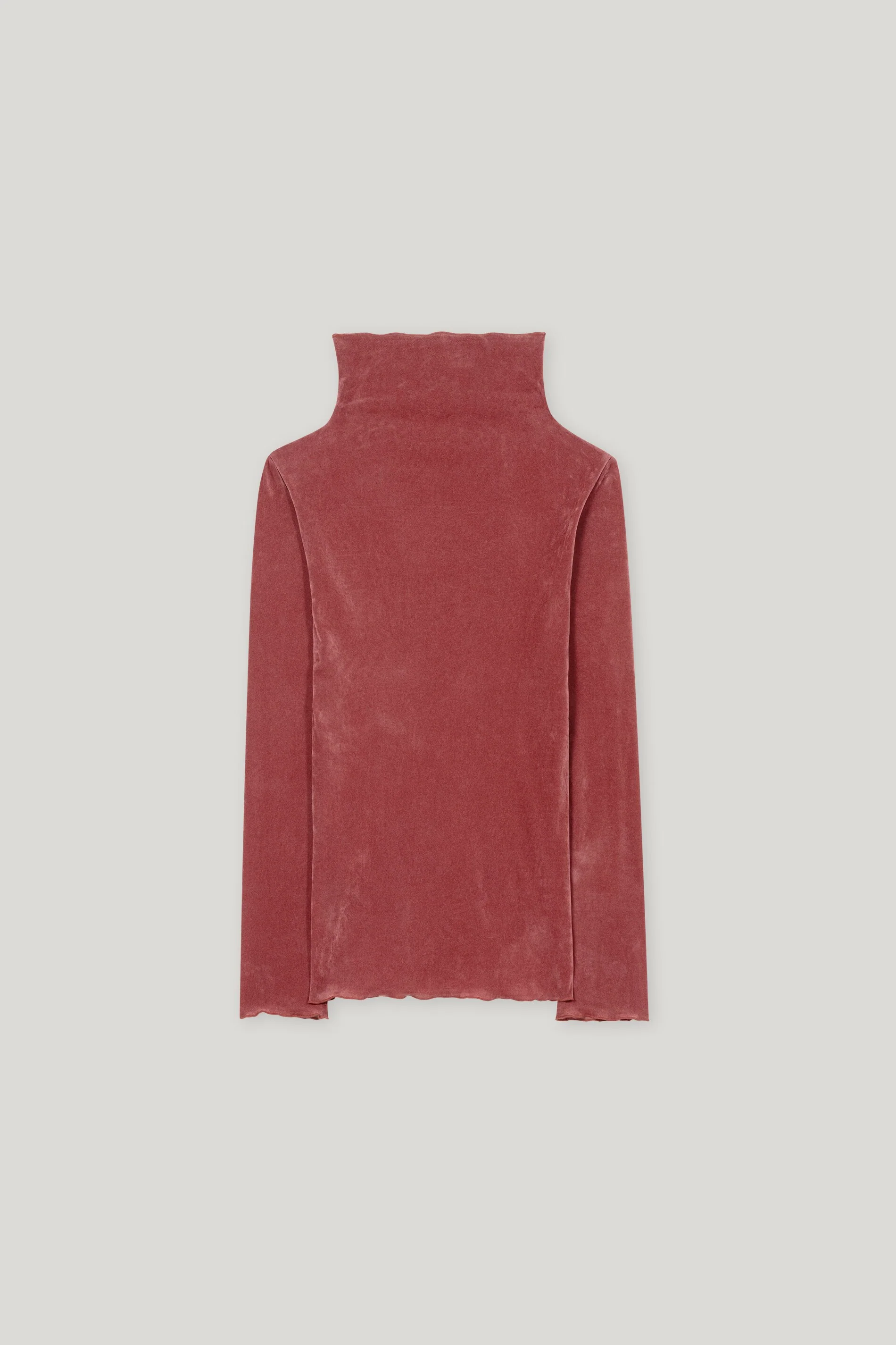 Rollkragen-Samt-Shirt - berry red - Standard - Image 6