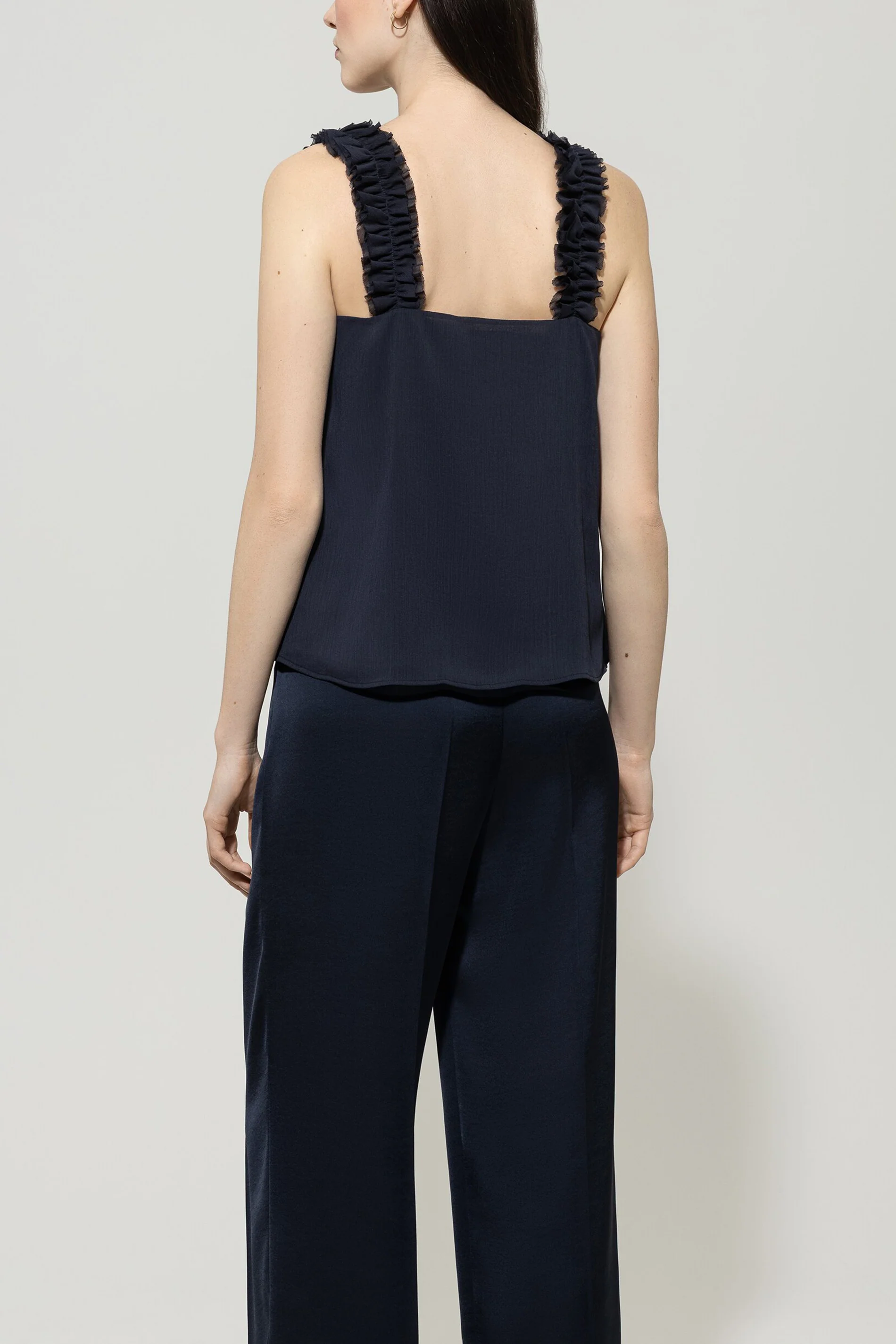 Rüschen-Camisole-Top - dark blue - Standard - Image 3