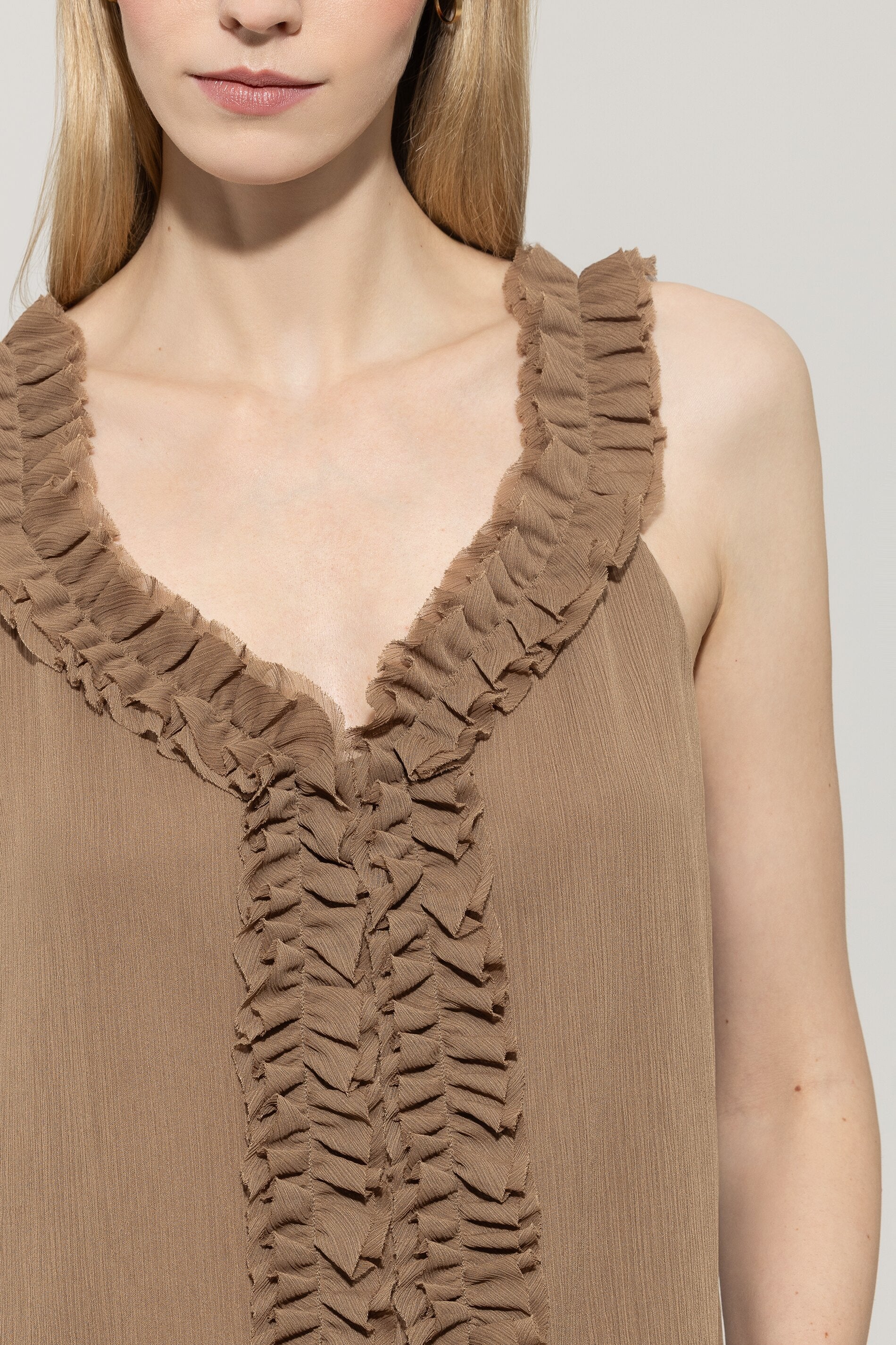Rüschen-Camisole-Top - hanf - Standard - Image 4