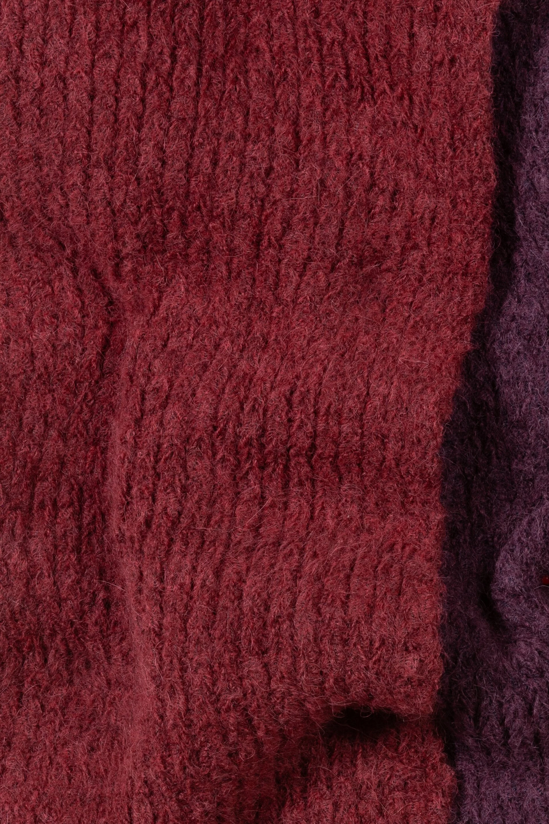 Schal aus Alpaka-Mix - burgundy / berry red - Standard - Image 3