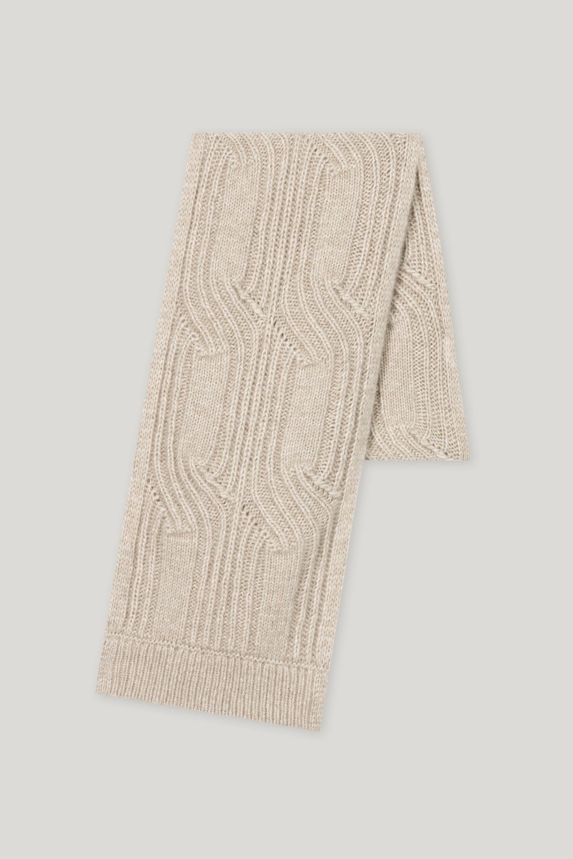 Schal mit Cable-Knit - oyster - Standard - Image 2