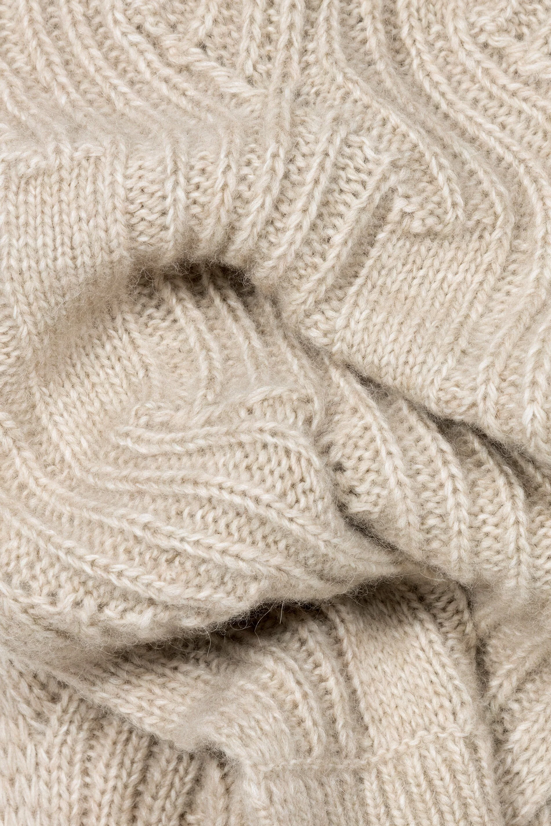 Schal mit Cable-Knit - oyster - Standard - Image 3