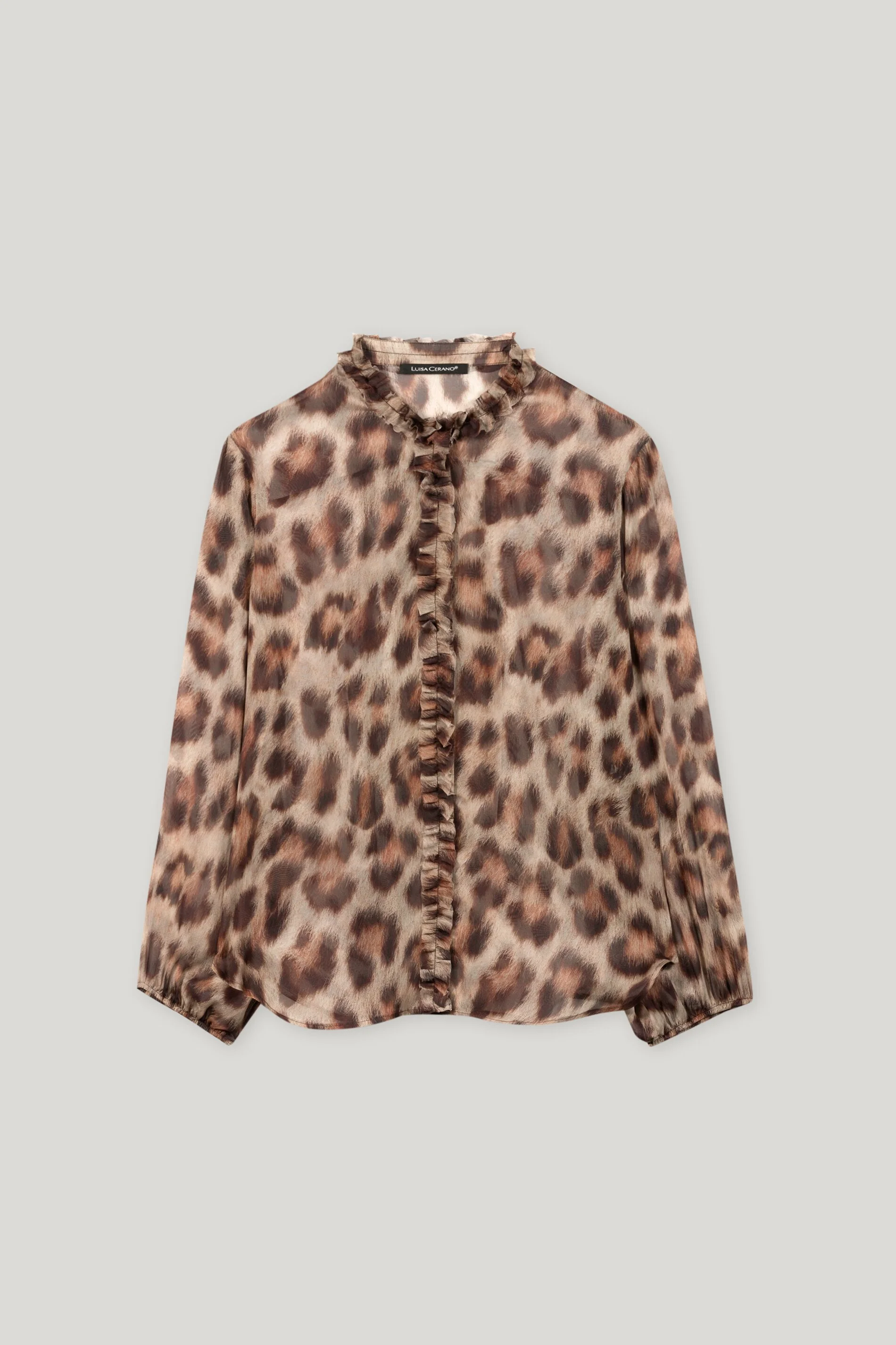 Seidenbluse mit Animal-Print - multi - Standard - Image 5