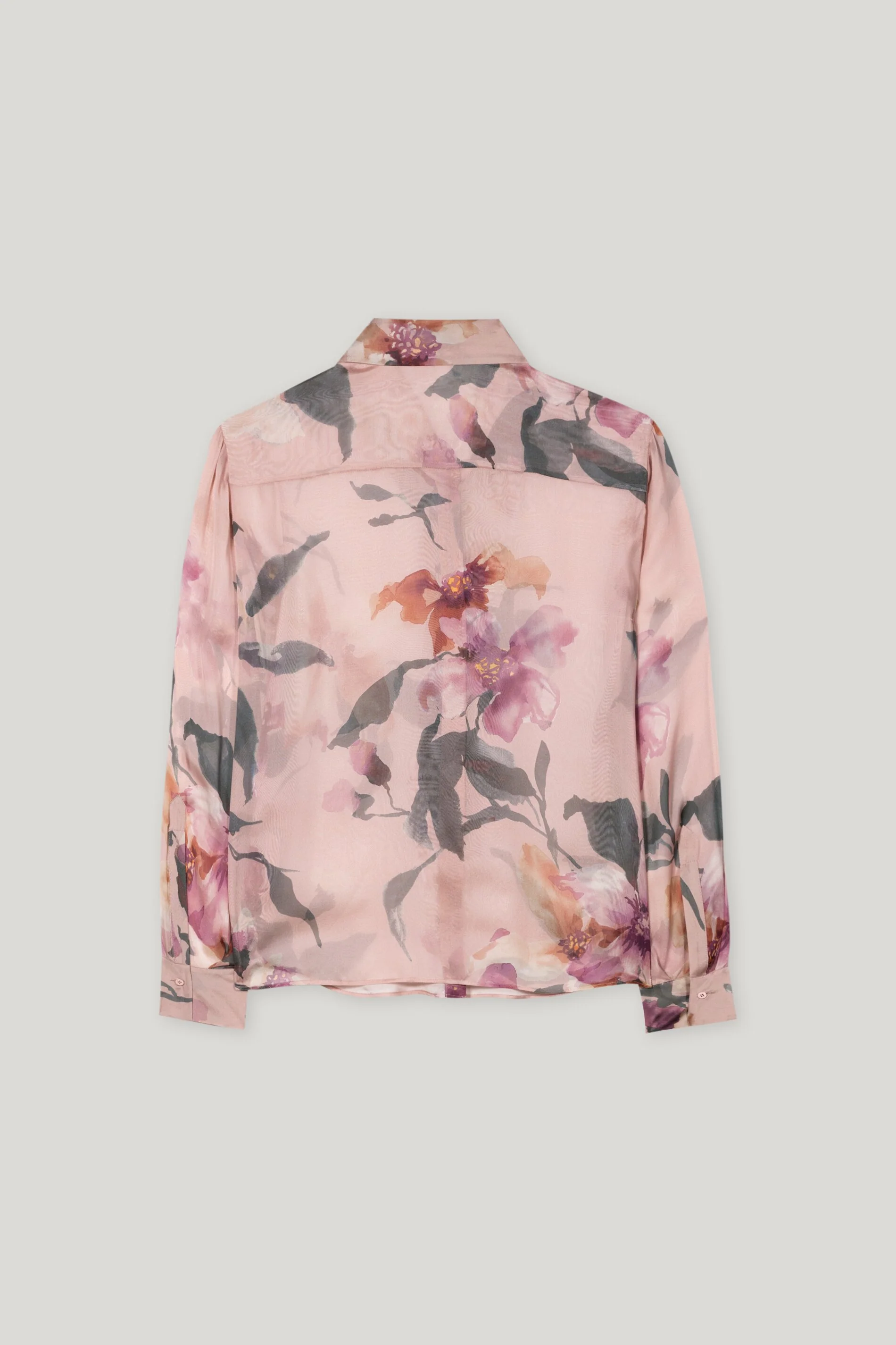 Seidenbluse mit Flower-Print - multi - mit Rüsche - Image 6