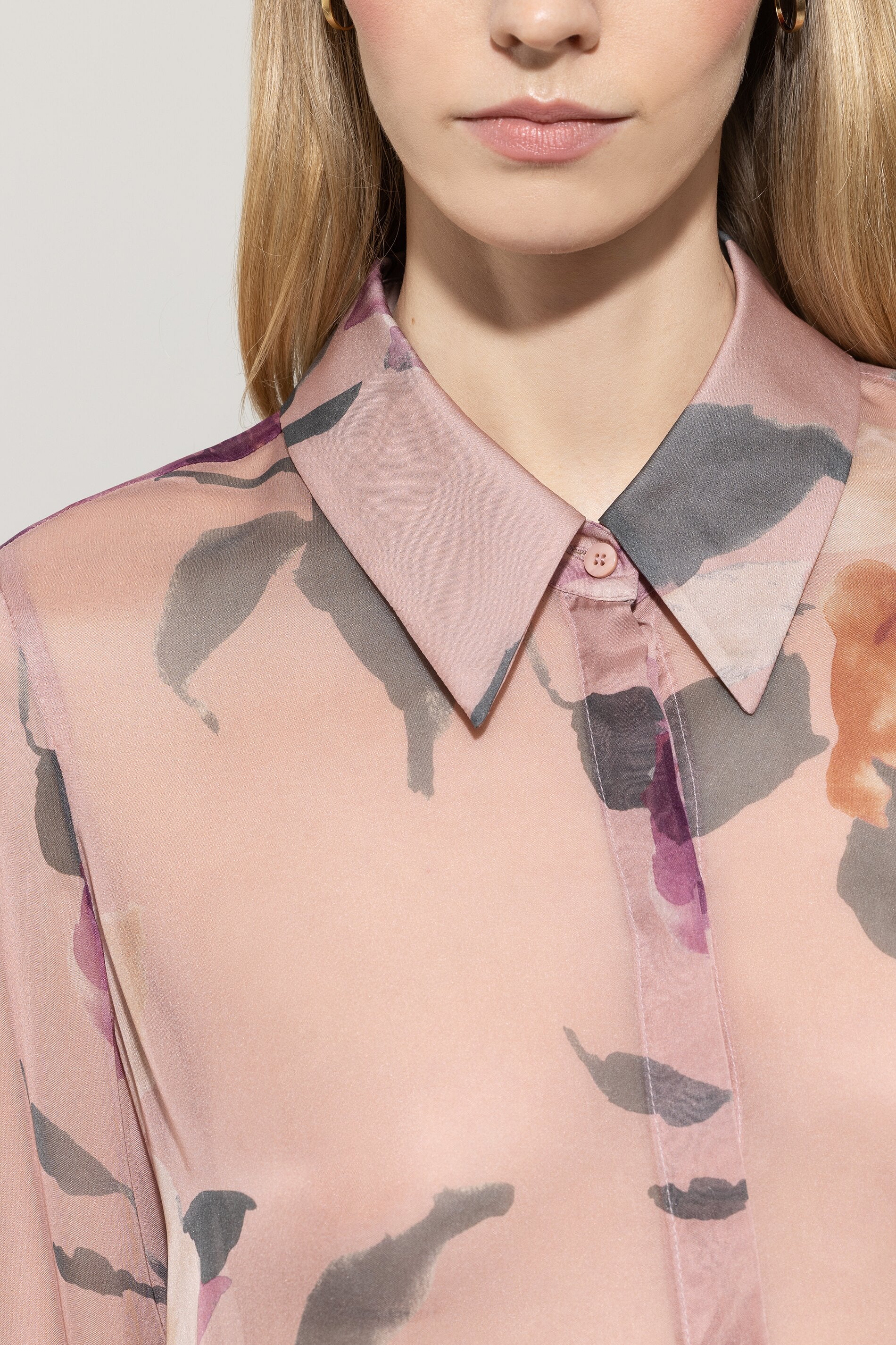 Seidenbluse mit Flower-Print - multi - Standard - Image 4