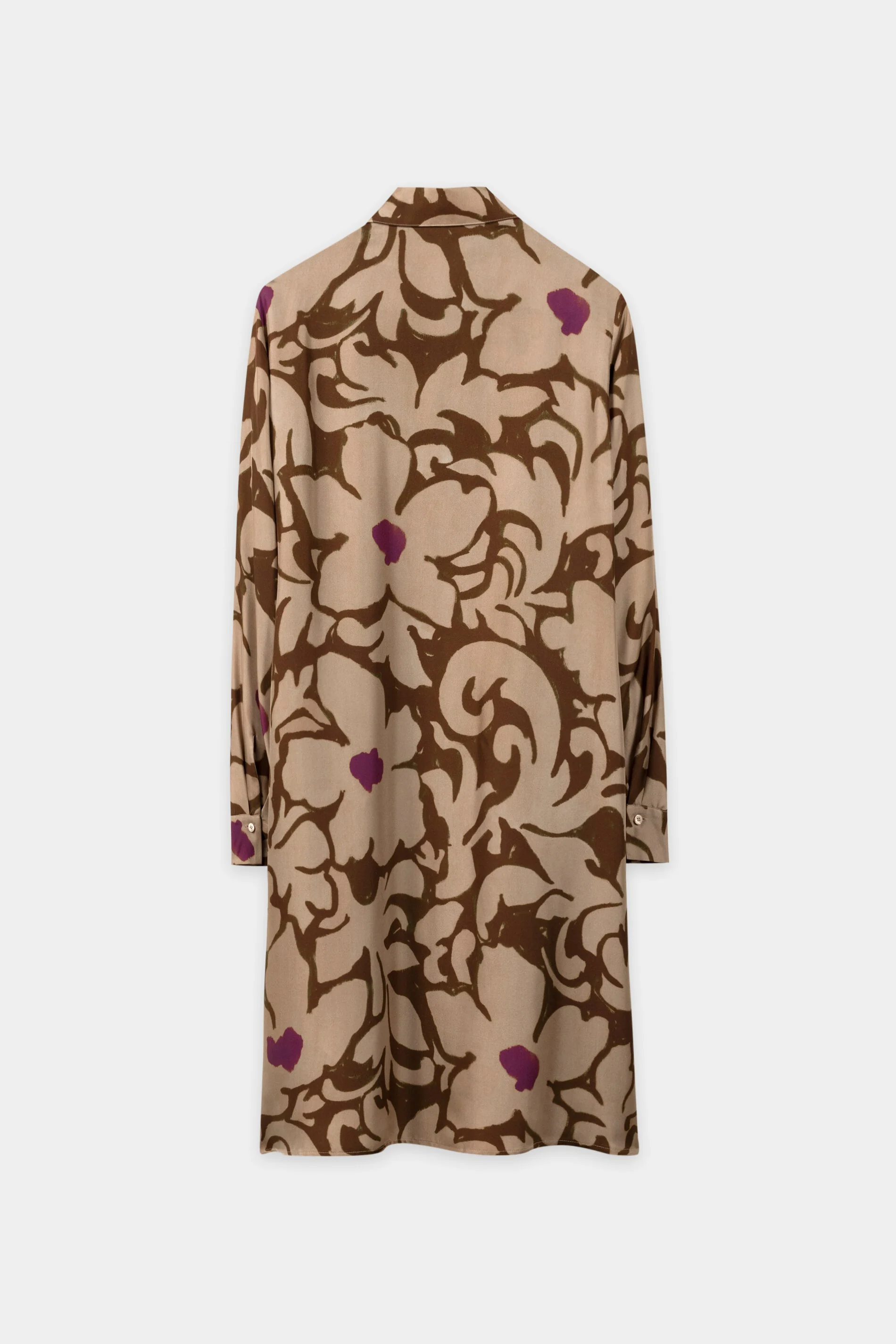 Seidenkleid mit Flower-Print - light terracotta / multi - Standard - Image 6