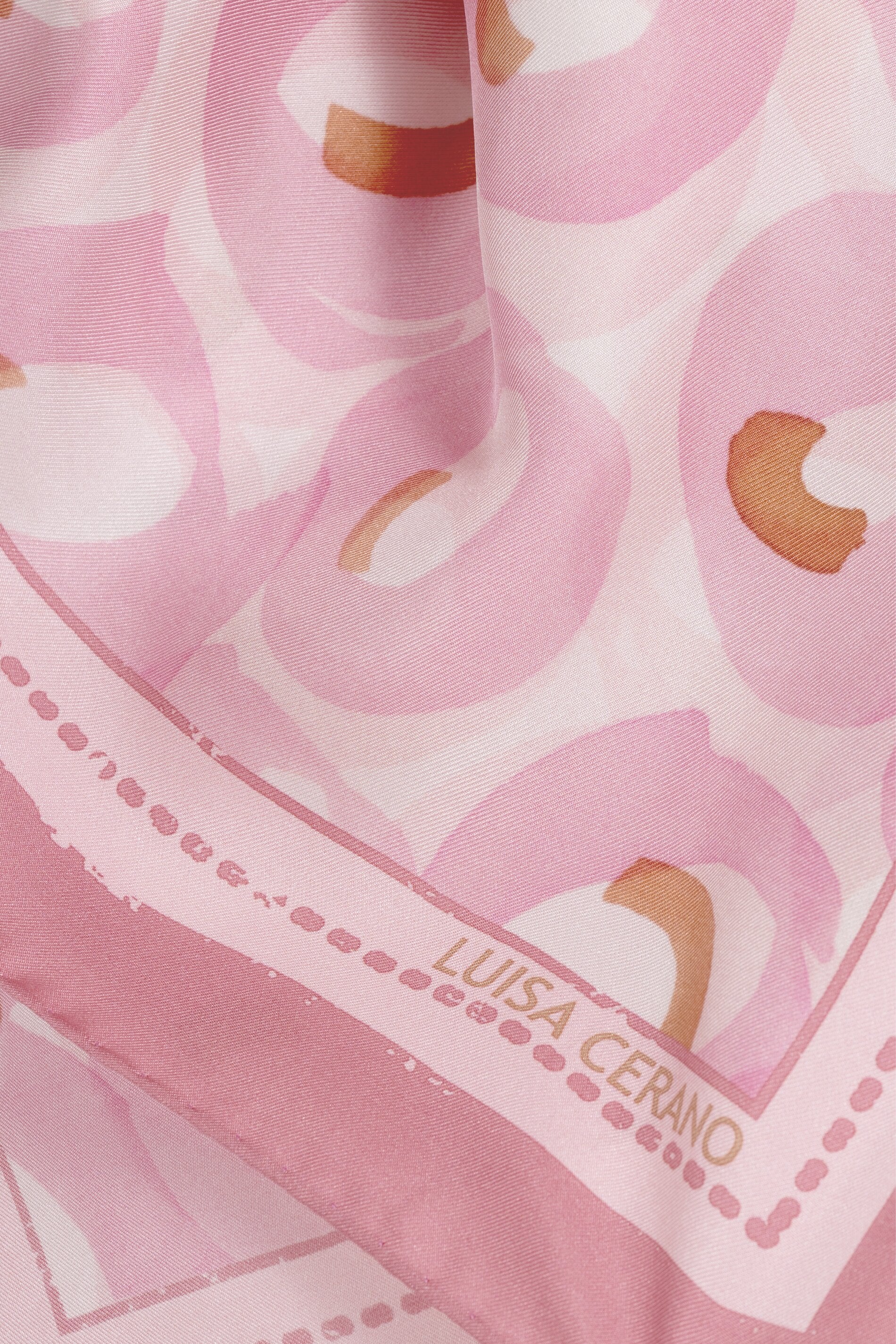 Seidentuch mit Print - creamy blush / black - Standard - Image 3
