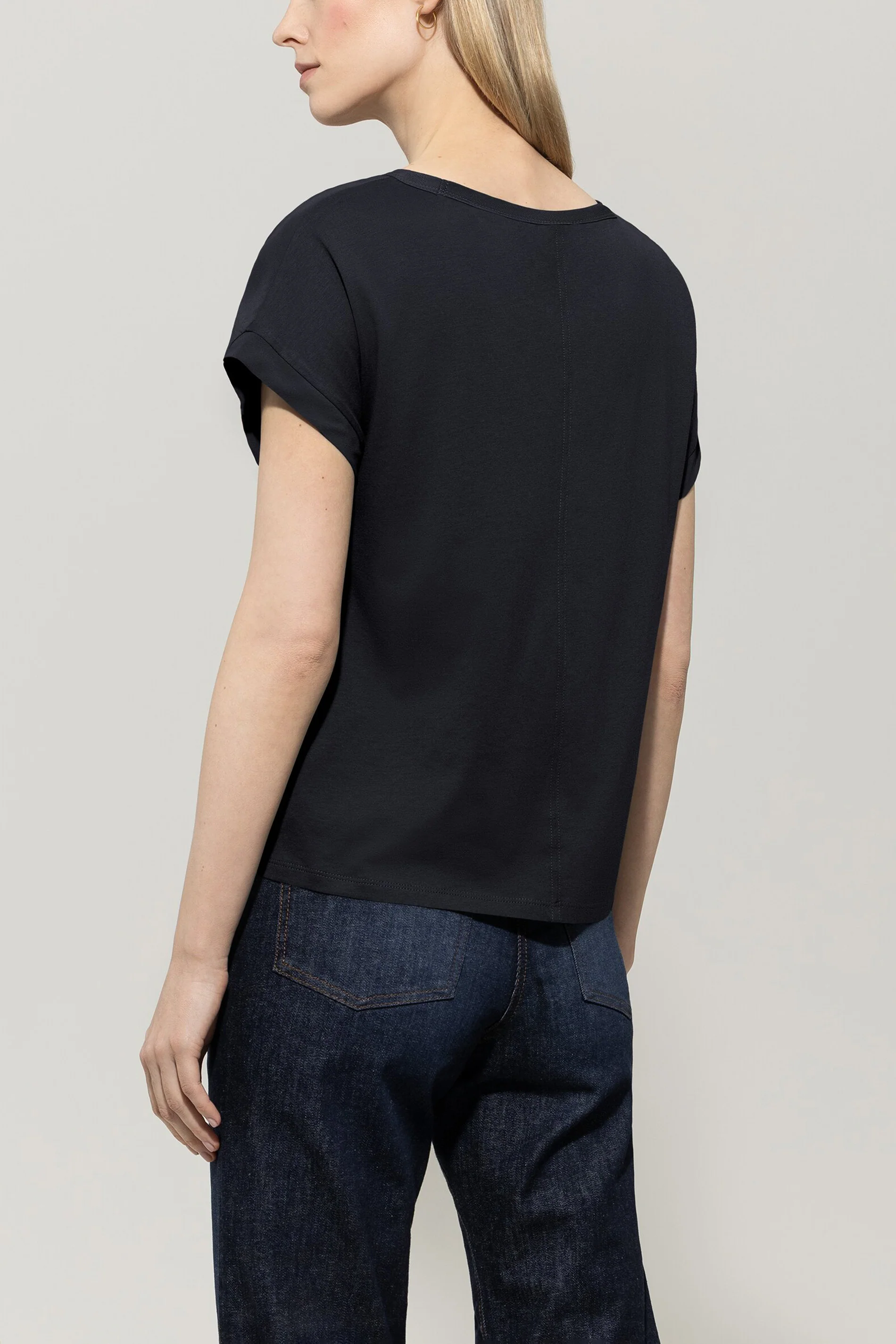 Shirt aus Seiden-Mix - dark blue - Standard - Image 3