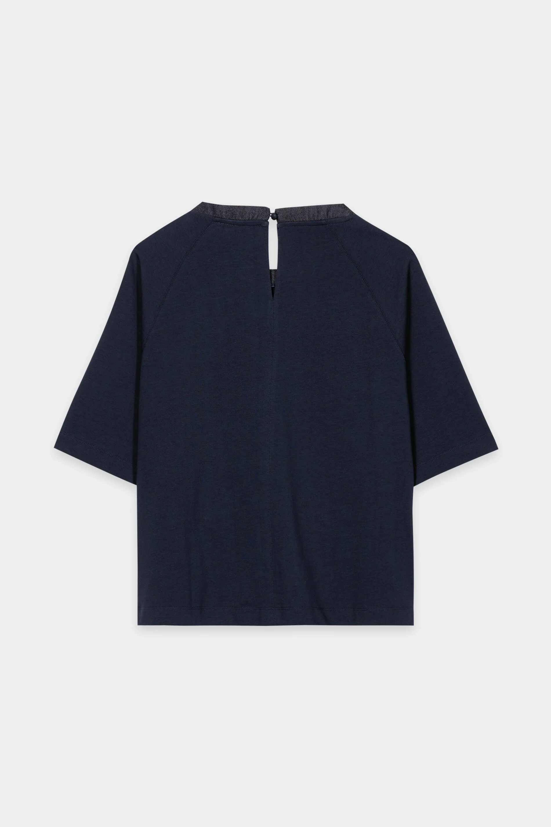 Shirt mit Denim-Patch - navy blue - Standard - Image 6