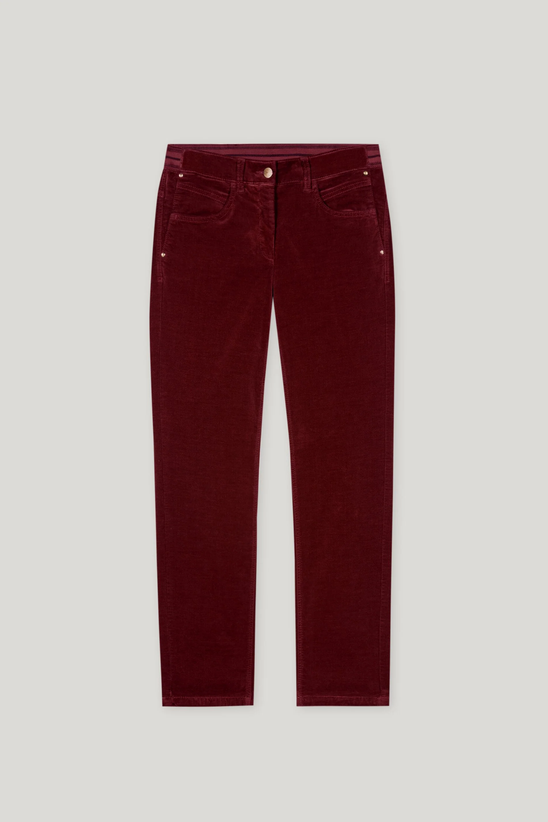 Skinny-Velvet-Pants - berry red - Standard - Image 5