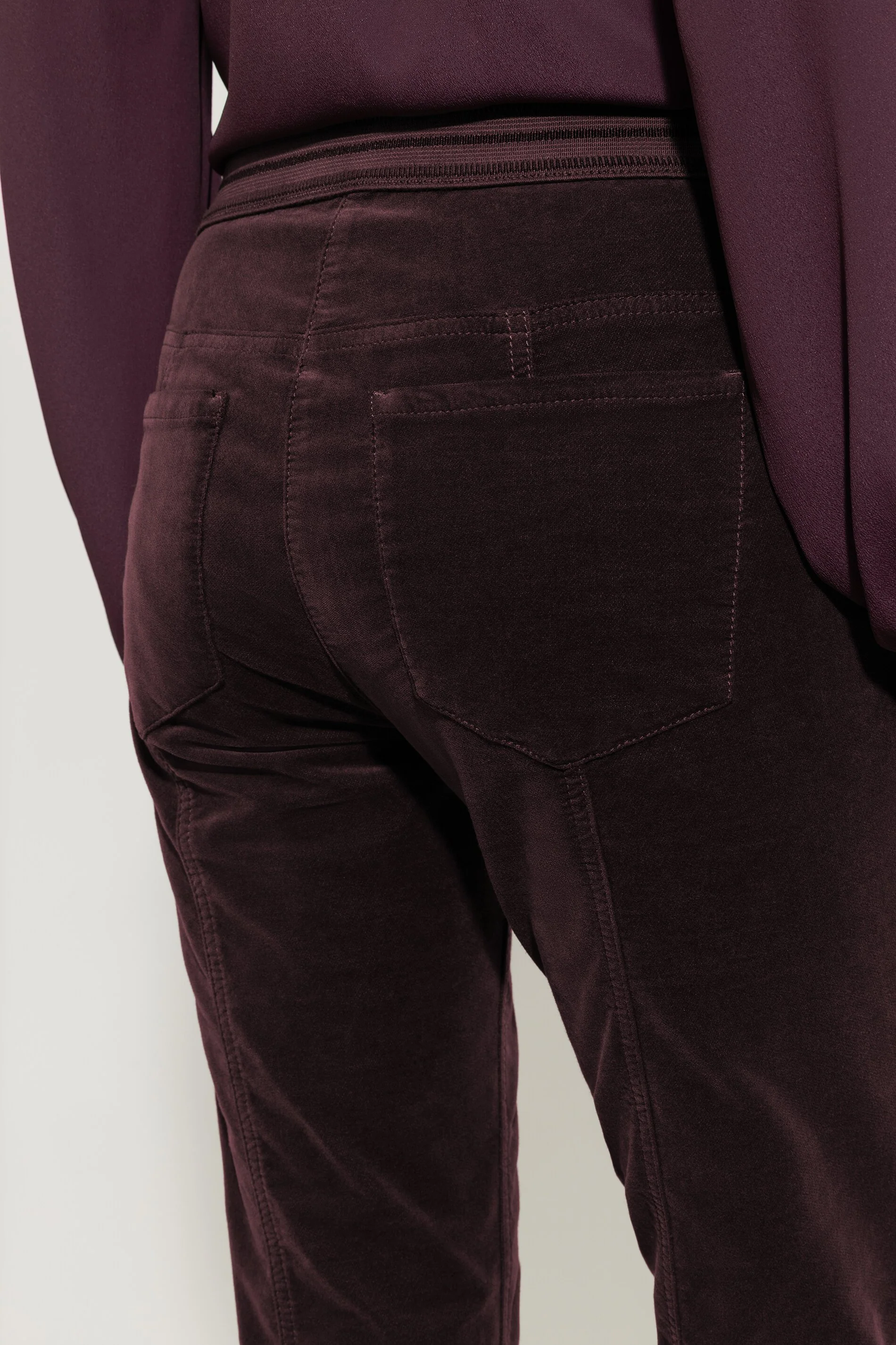 Skinny-Velvet-Pants - burgundy - Standard - Image 4