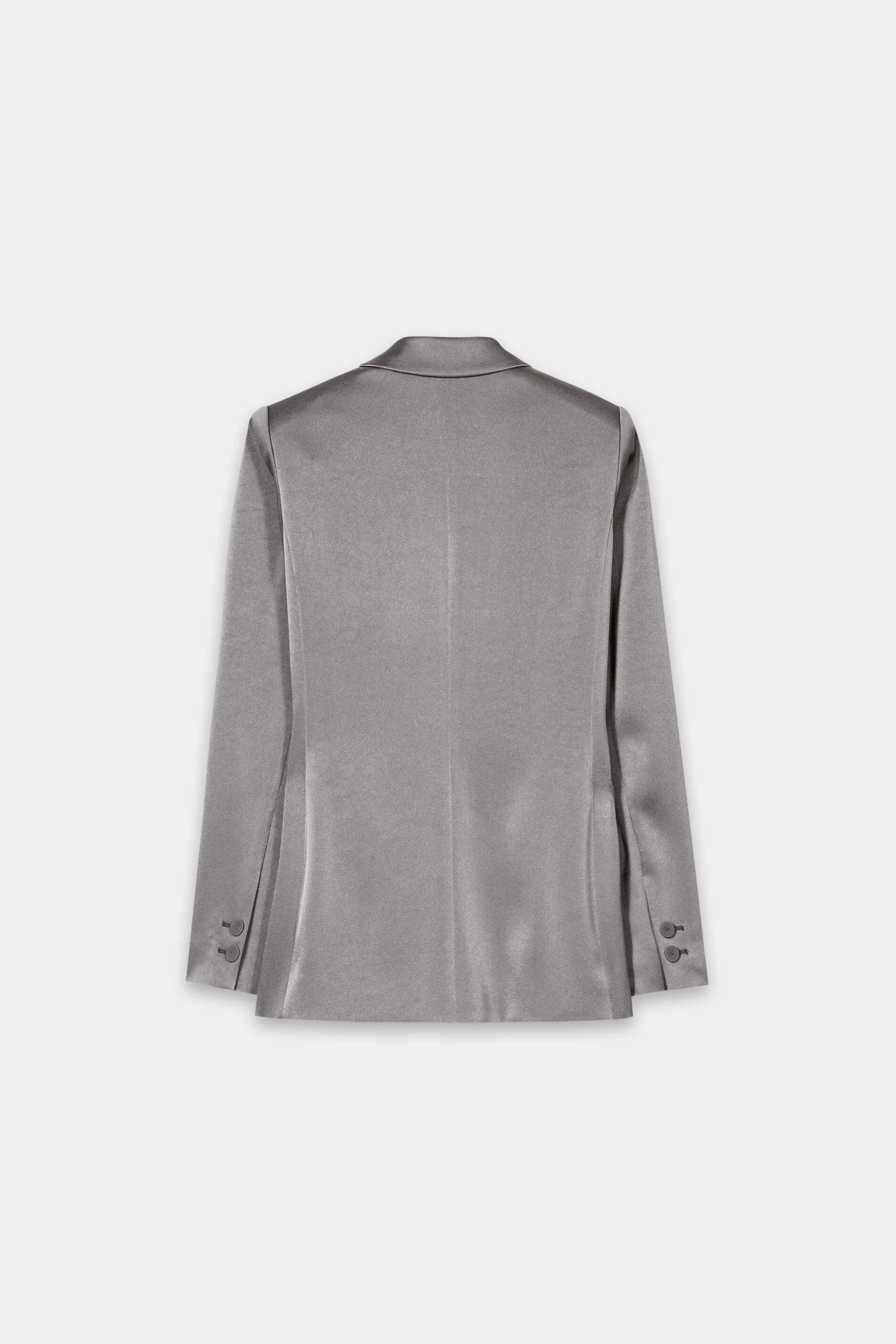 Smoking-Blazer in Satin-Optik - platin - Standard - Image 6