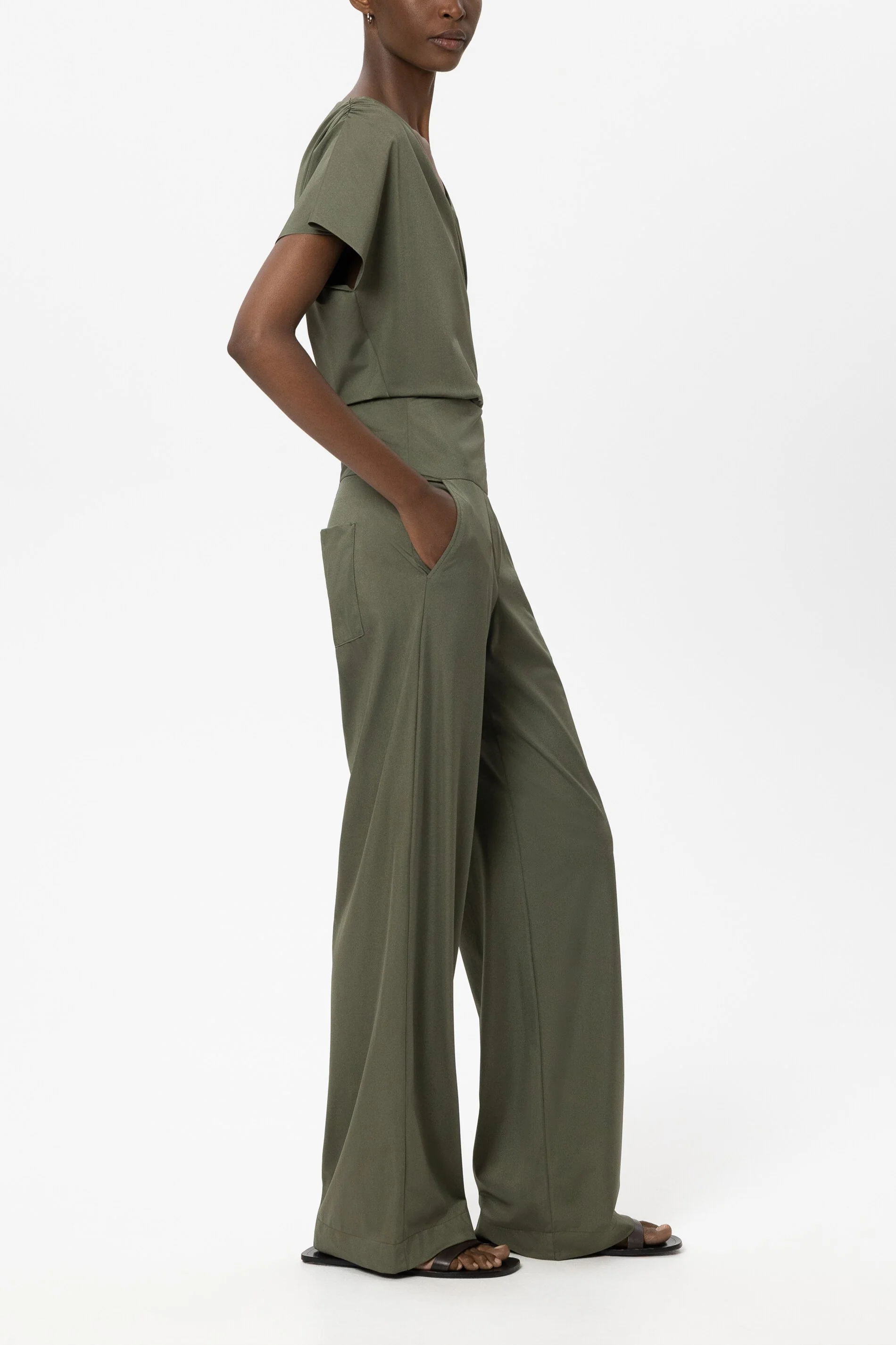 Softshell-Wideleg-Pants - khaki - Standard - Image 2