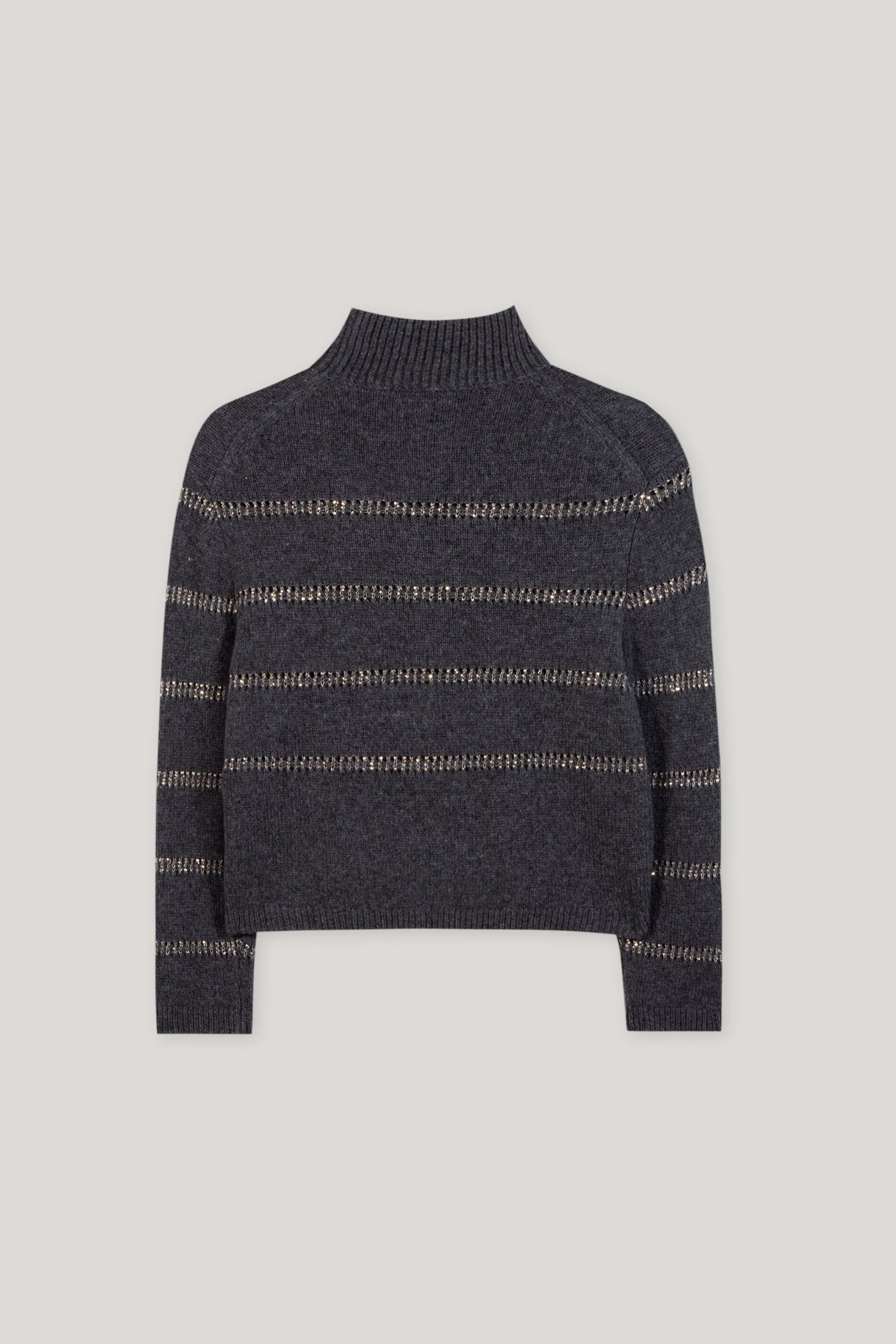 Streifen-Pulli aus Alpaka-Mix - urban grey - Standard - Image 6