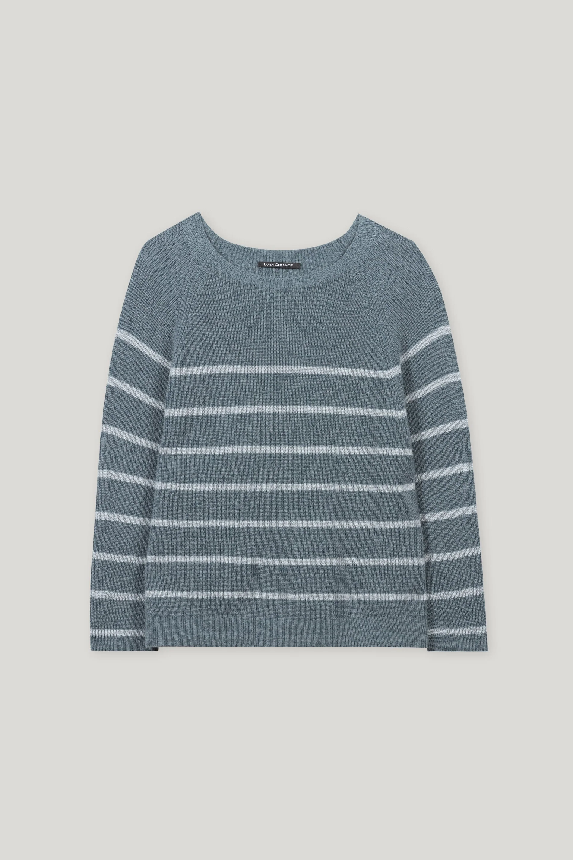 Streifen-Raglan-Pullover - greyish blue / light blue - Standard - Image 5