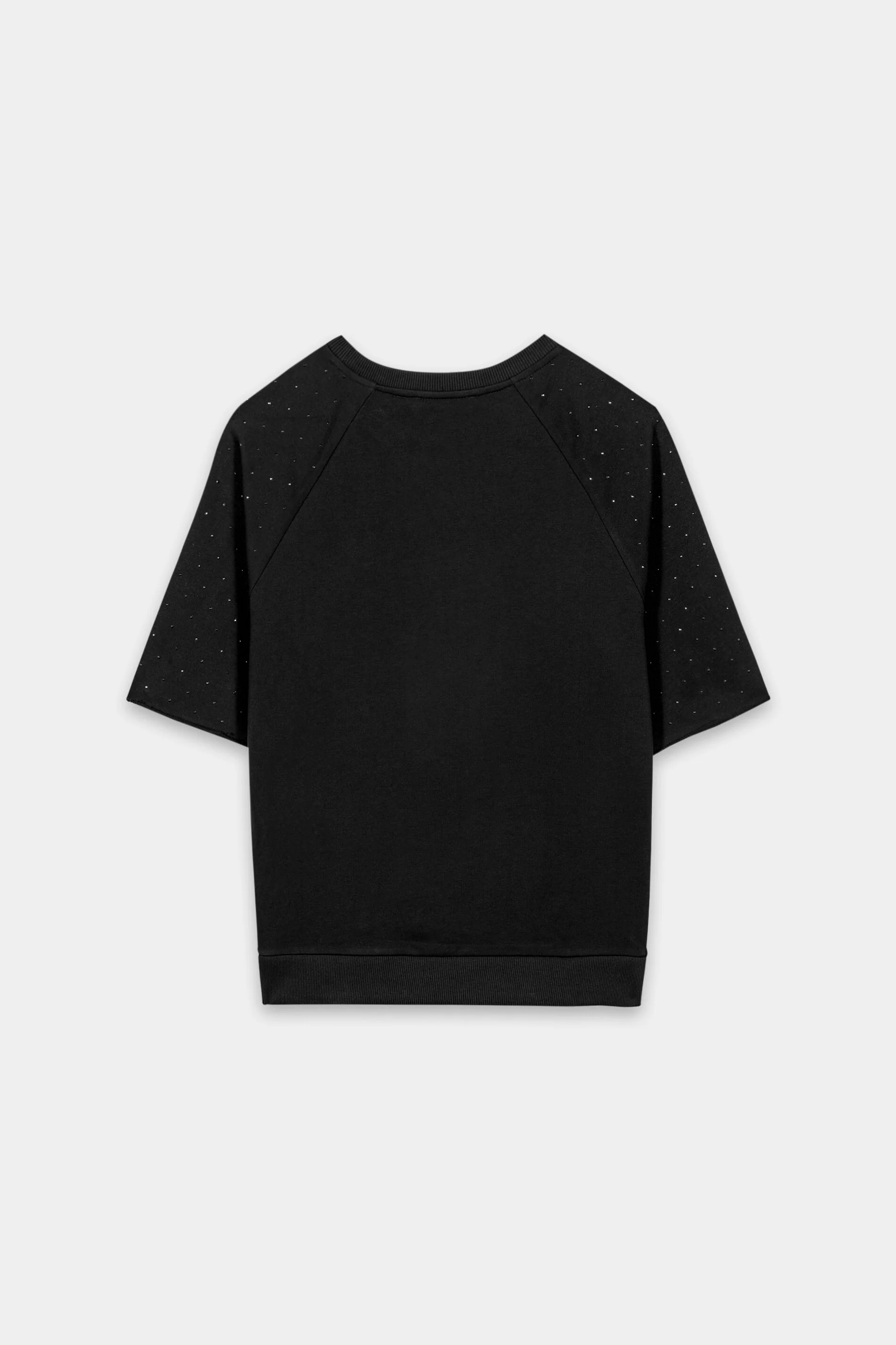 Sweatshirt mit Schmucksteinen - pure black - Standard - Image 6