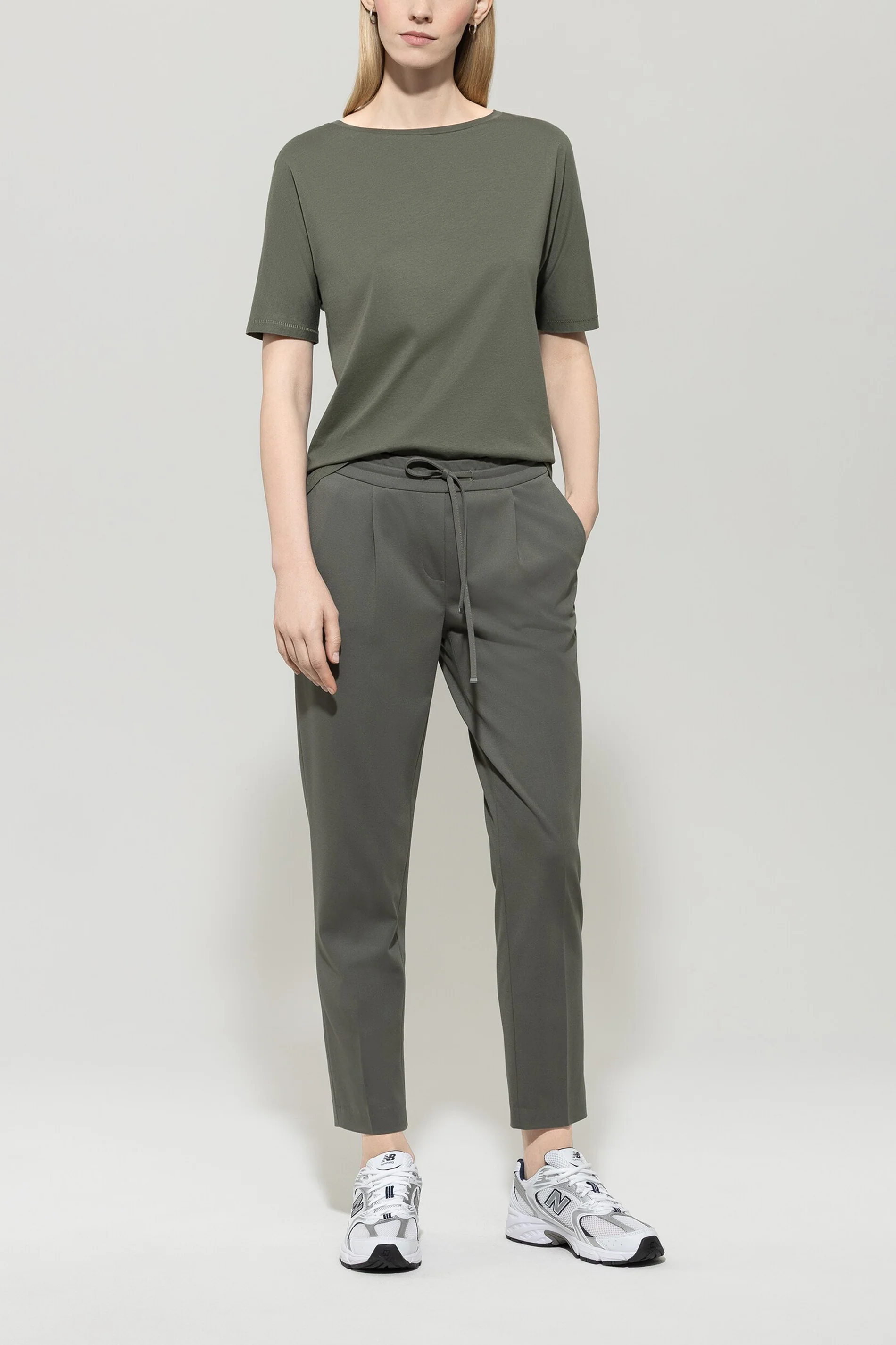 Cotton blend T-shirt - cool khaki - standard