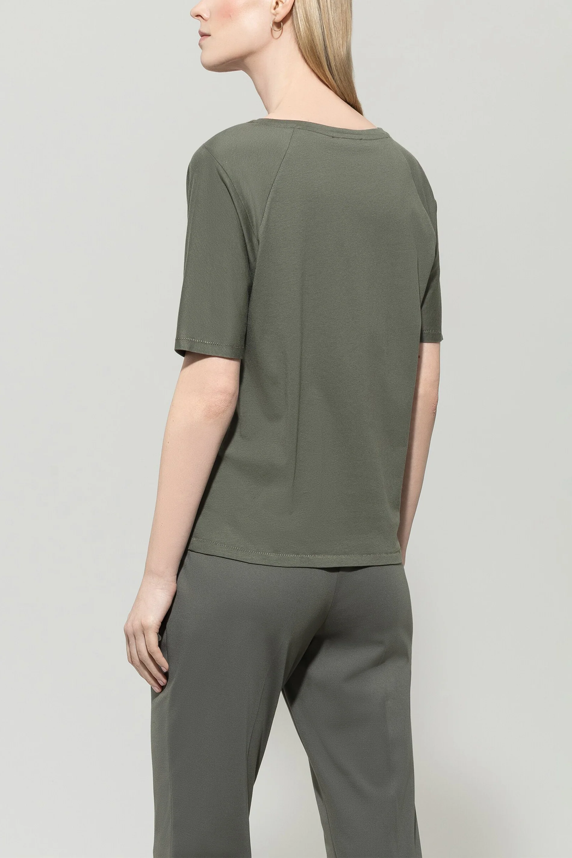 Cotton blend T-shirt - cool khaki - standard - Image 3