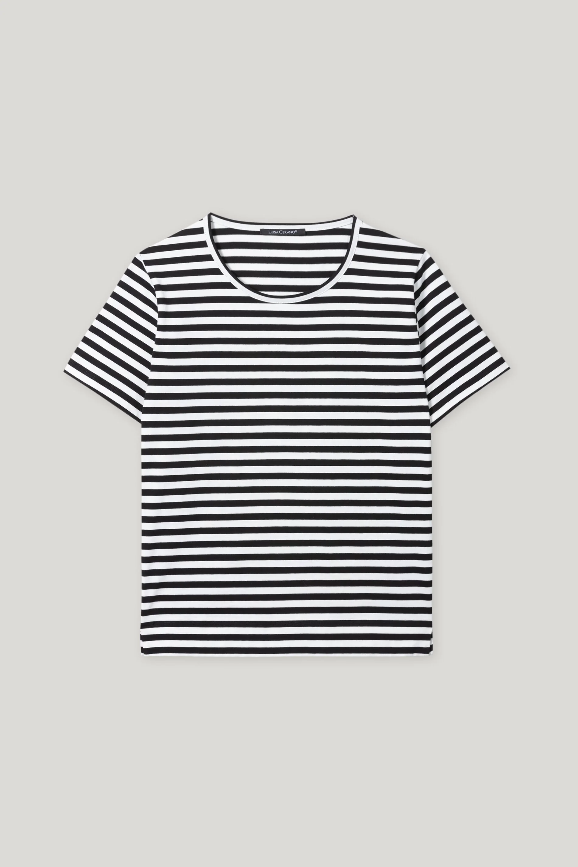Basic-Ringel-Shirt - deep black / white - Standard - Image 5
